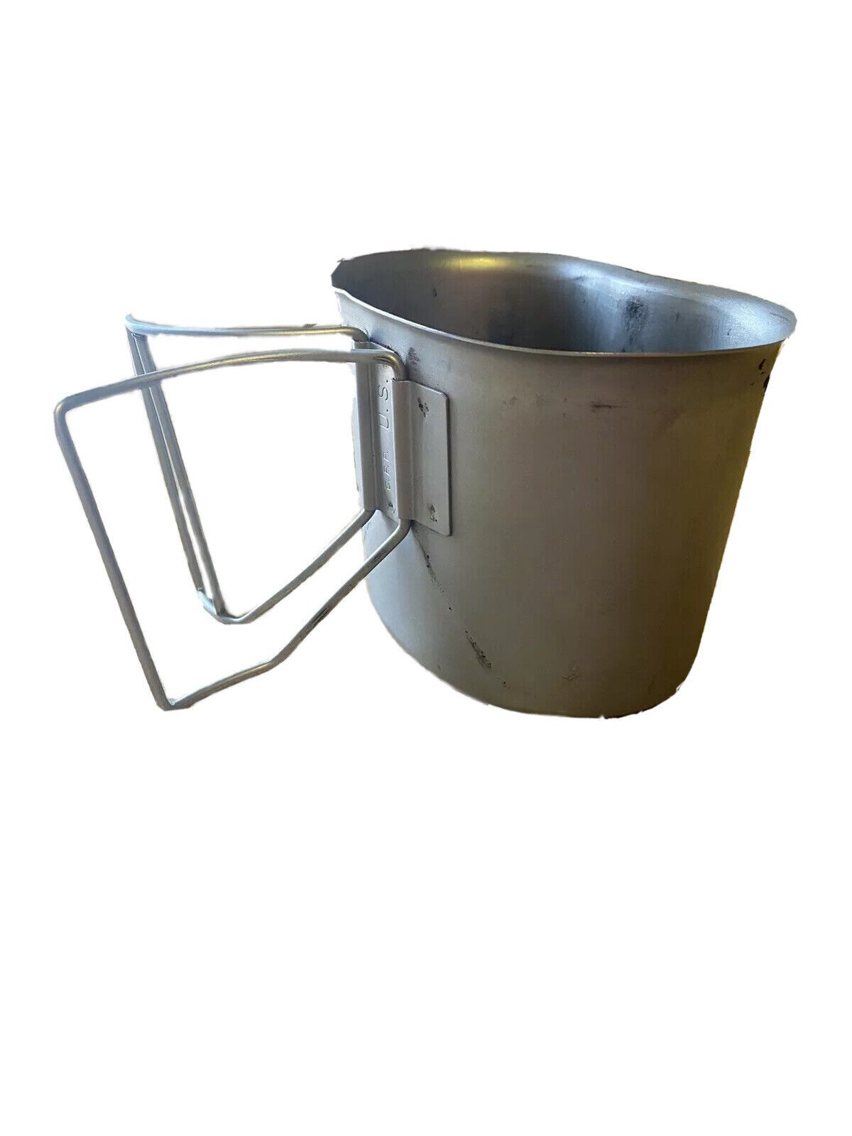 GENUINE US Military CANTEEN CUP STAINLESS and STOVE / STAND COMBO EXCELLENT