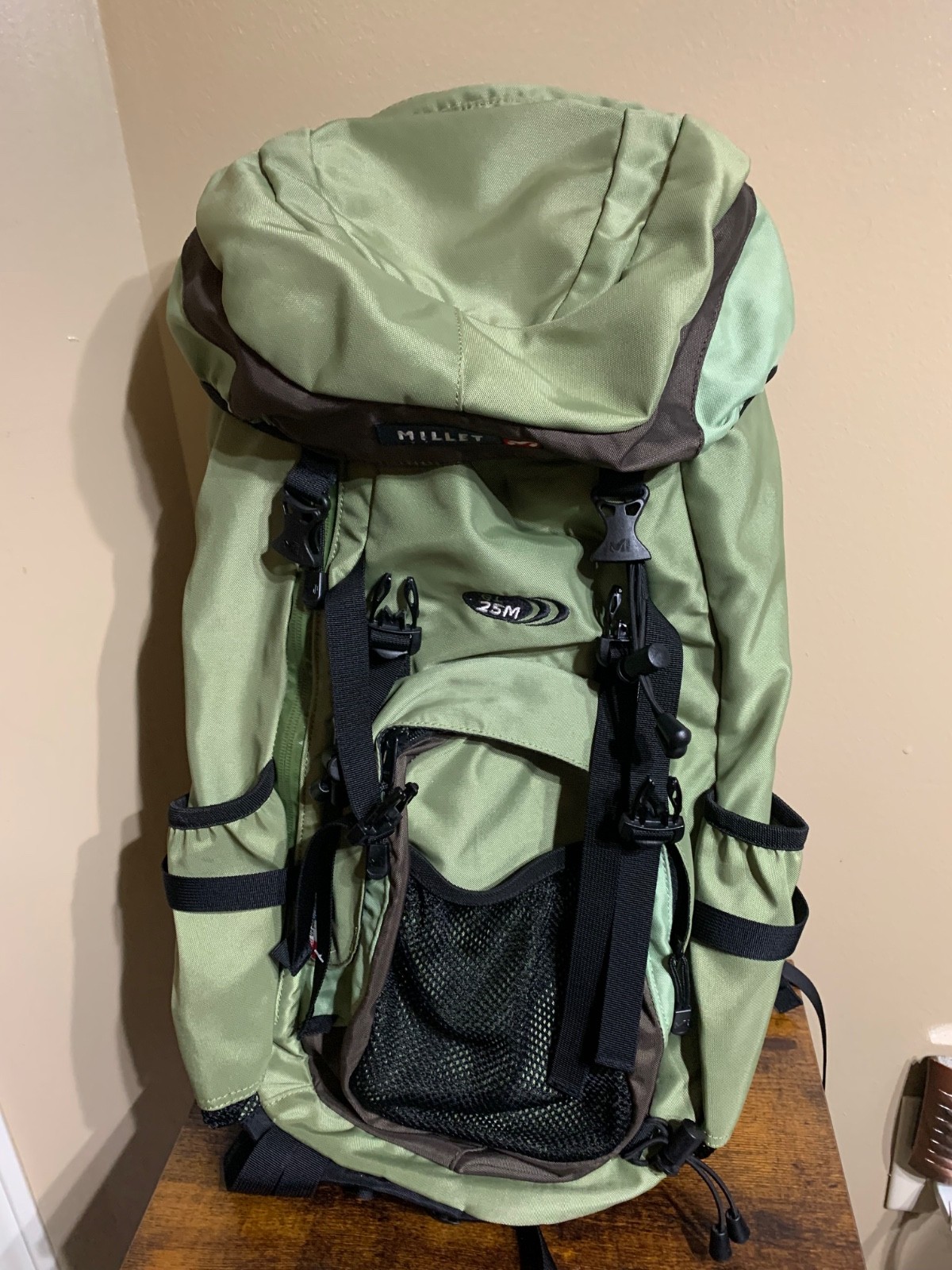 2008 Millet 25m Adventure Backpack Outdoor Hiking Green #MO8826