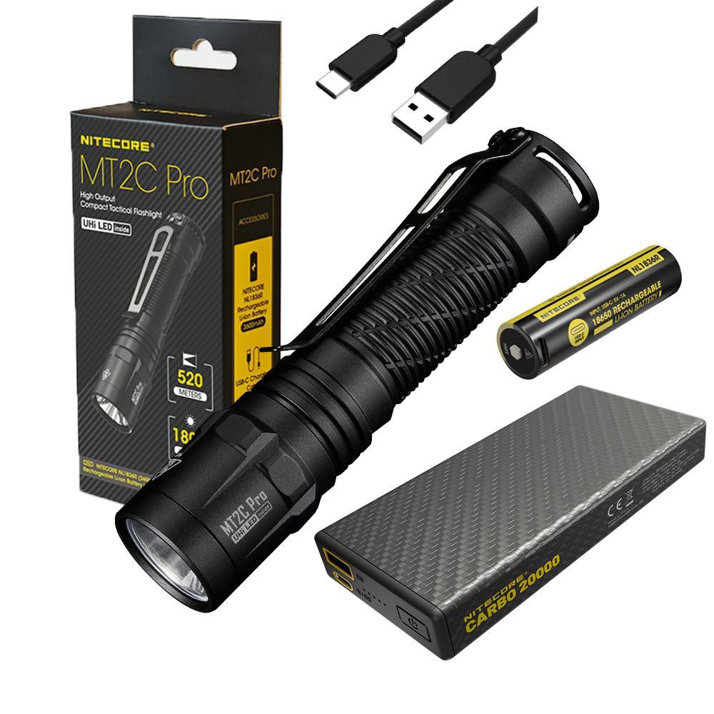 Nitecore MT2C Pro High Output Compact Tactical Flashlight- 1,800 Lumens w/ Nitec