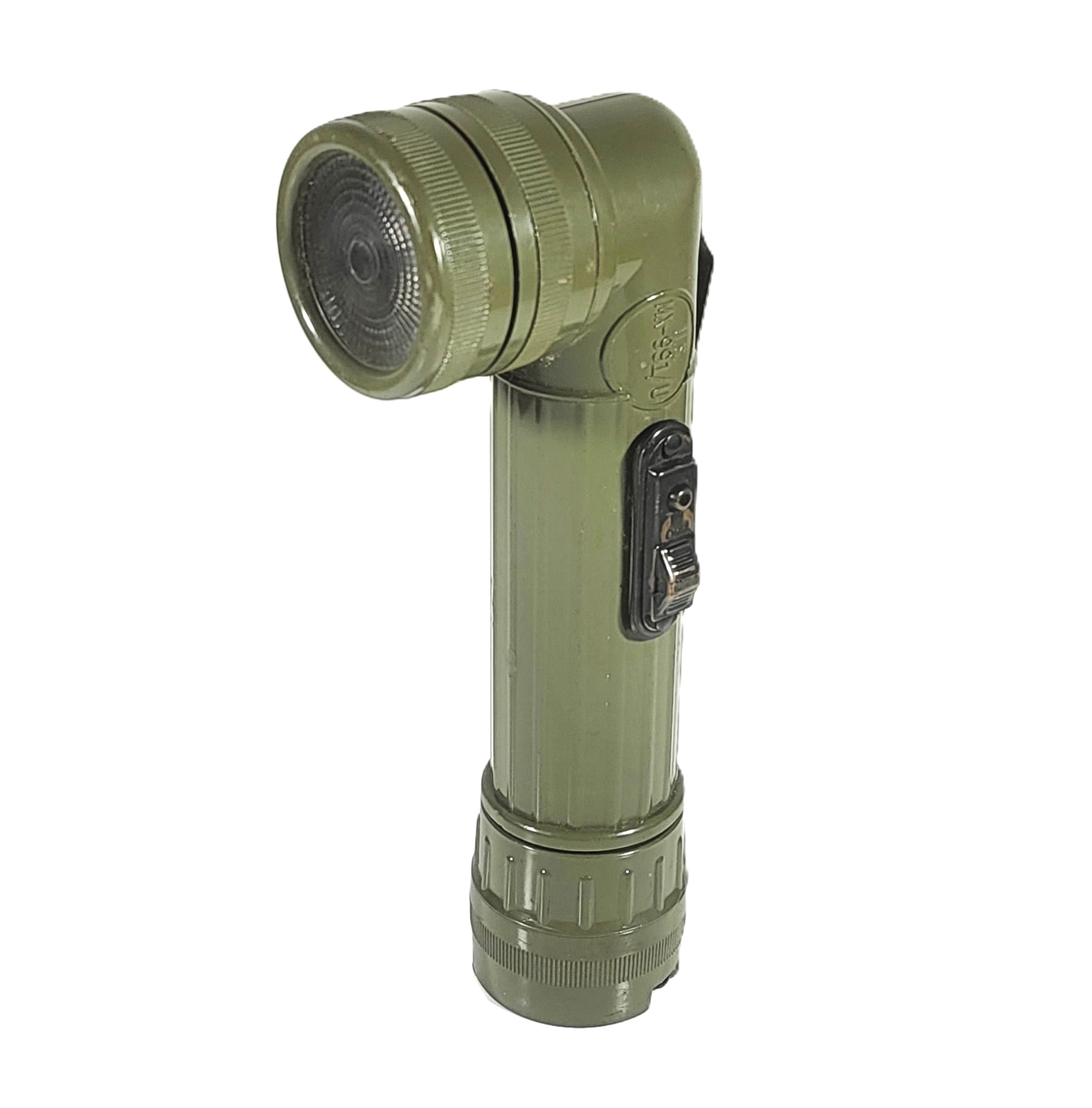 U.S. Military Flashlight G T Price MX-991/U Angle Head Olive Green Belt Clip