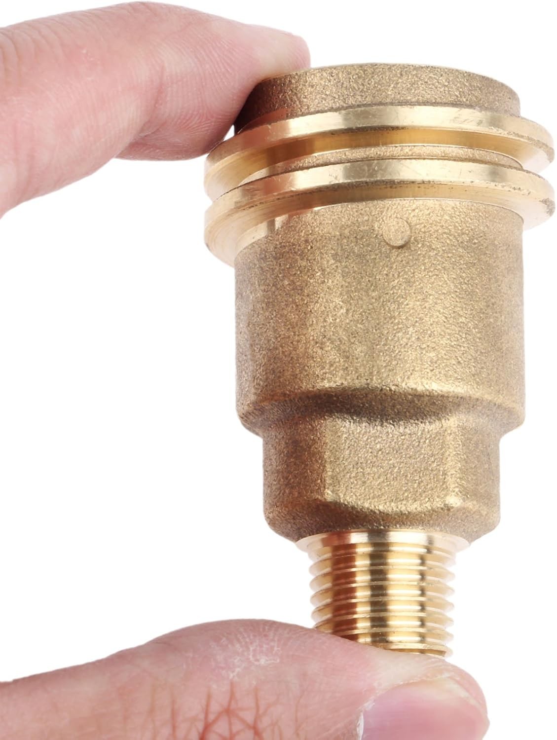 Male 5042 QCC1 Nut, Propane Gas Fitting Hose Adapter with 1/4 inch, Brass