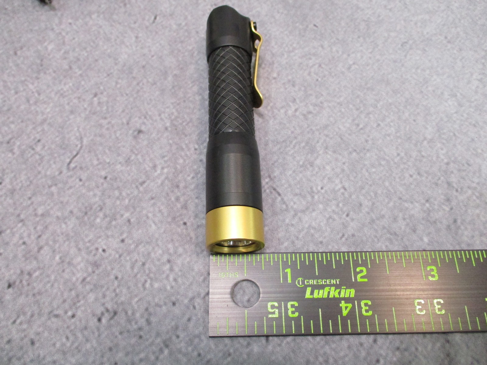 MecArmy PS14 Titanium EDC Flashlight Black Gold 1200 Lumens Rechargeable EDC
