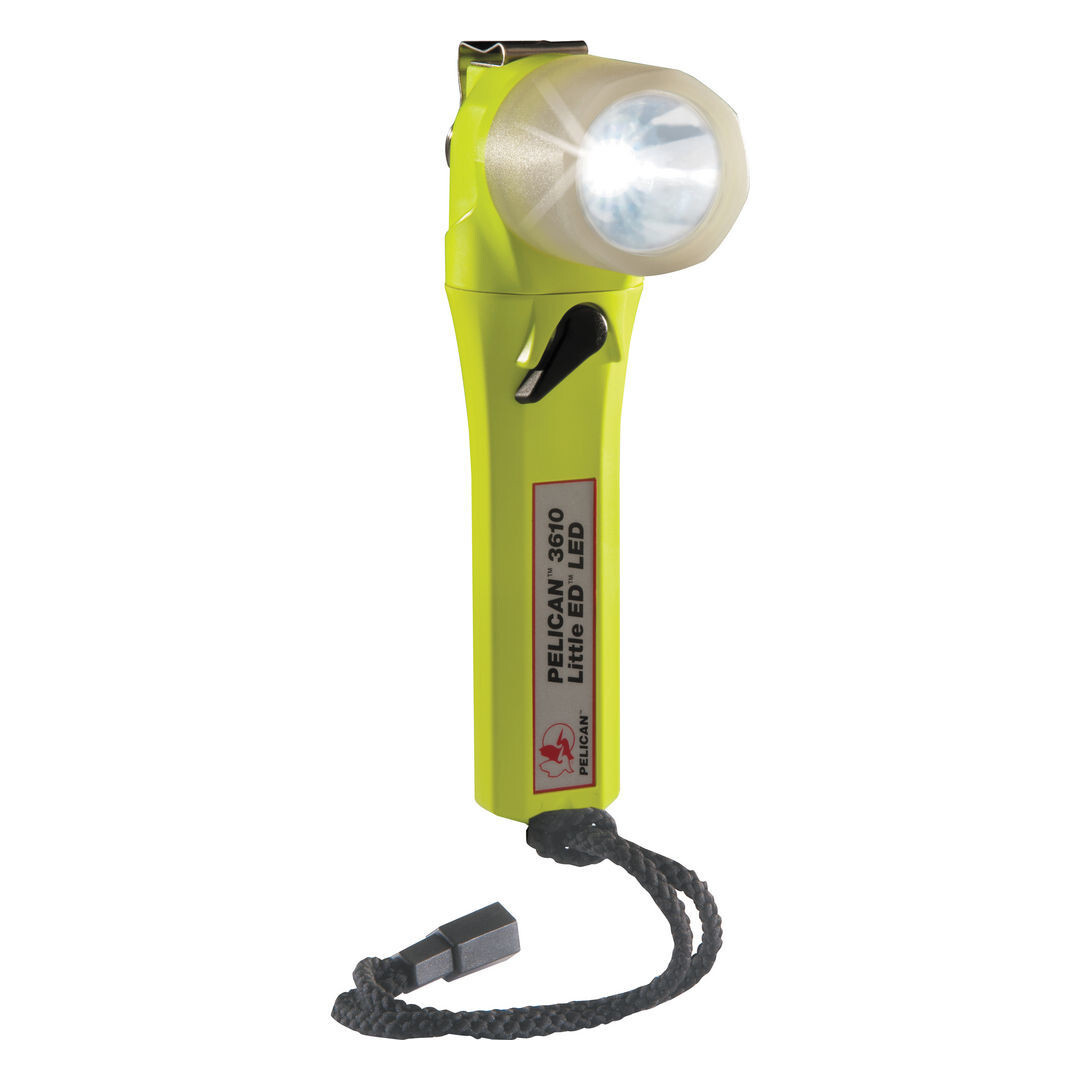 PELICAN 3610 Little ED 183 Lumen LED Flashlight – Yellow PhotoLuminescent Shroud