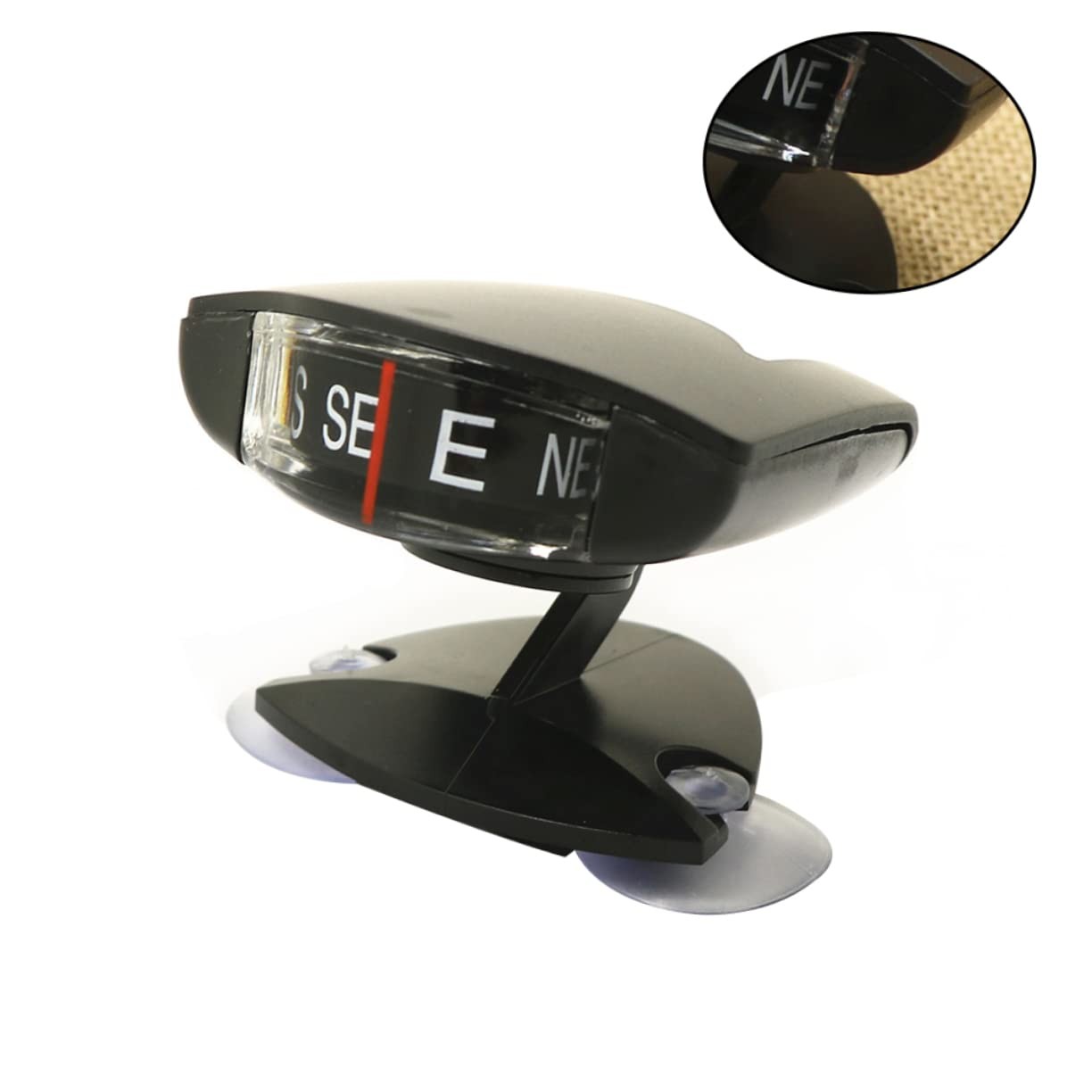 Garneck Auto Mini Compass Ball with Adhesive Suction Cup