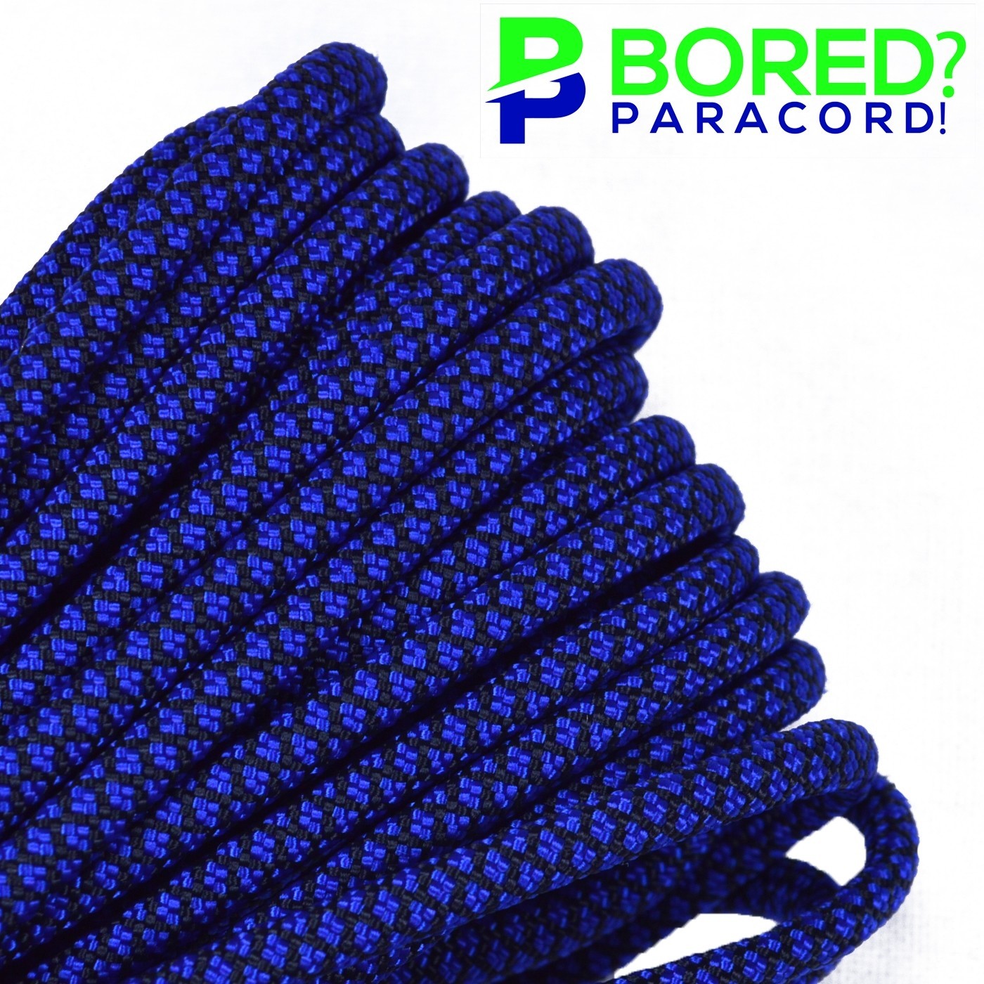 Electric Blue Diamonds – 50 FT – 550 Paracord Rope 7 strand Parachute Cord