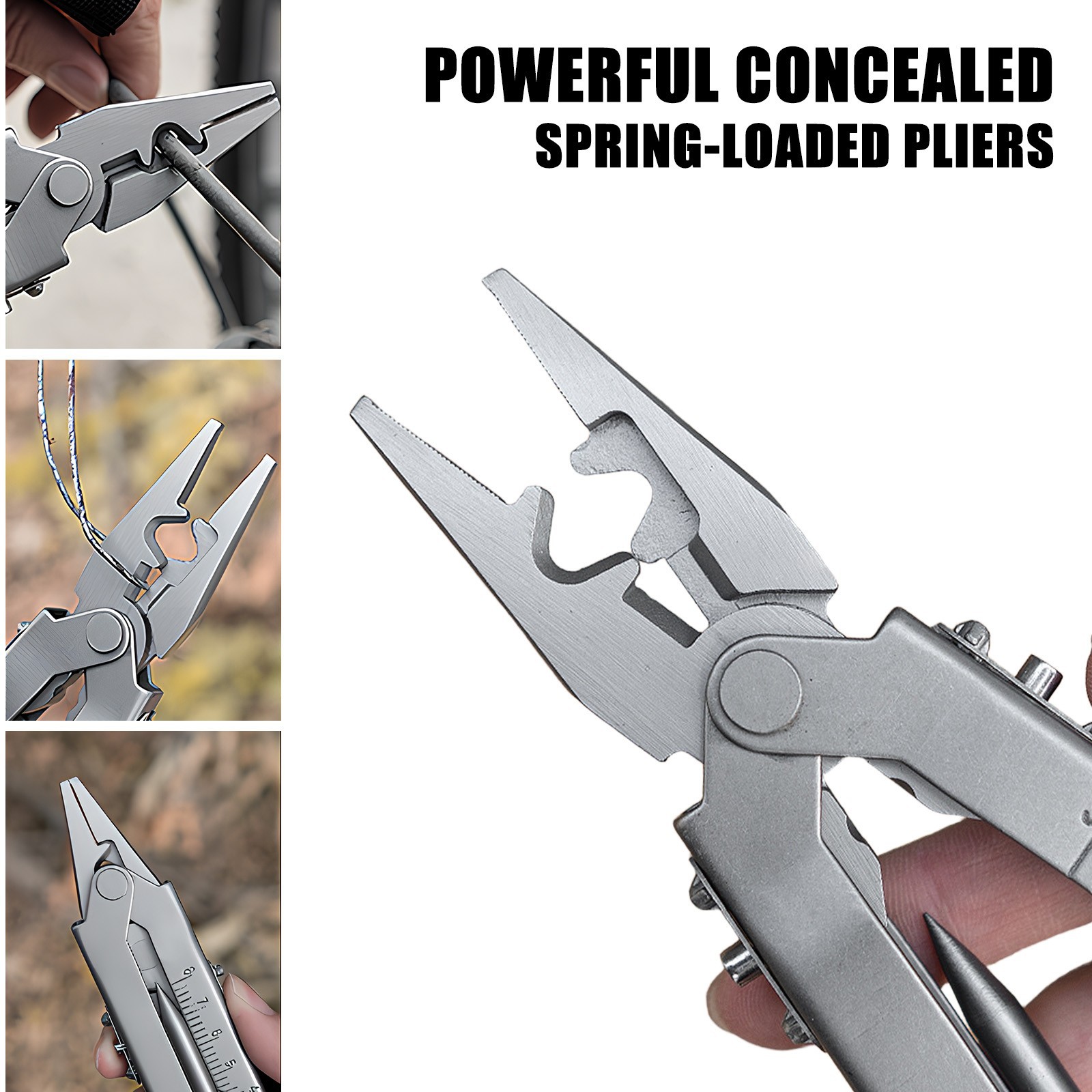 Stainless Steel Multi Tool Pliers, portable camping tool pliers, Gifts for Men