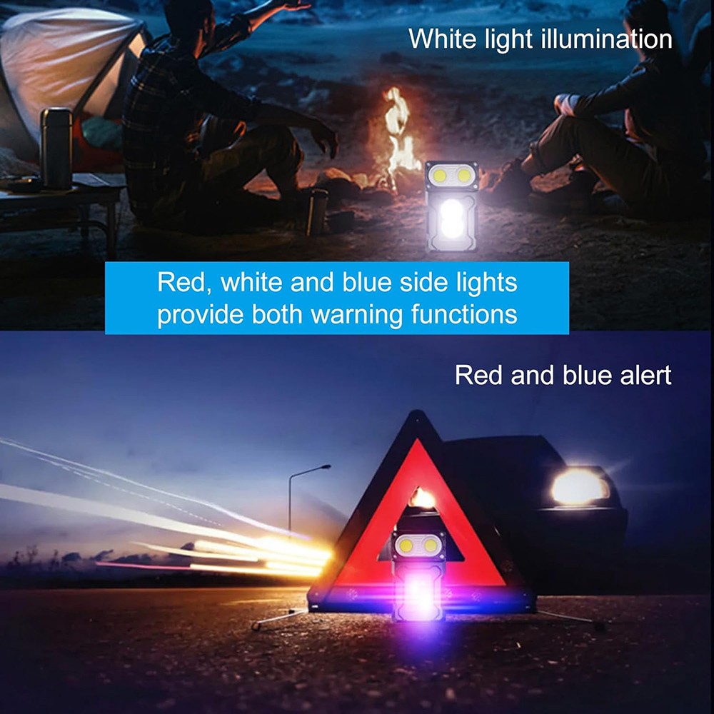 Portable Pocket LED Flashlight Magnetic USB Rechargeable Mini Torch Work Light