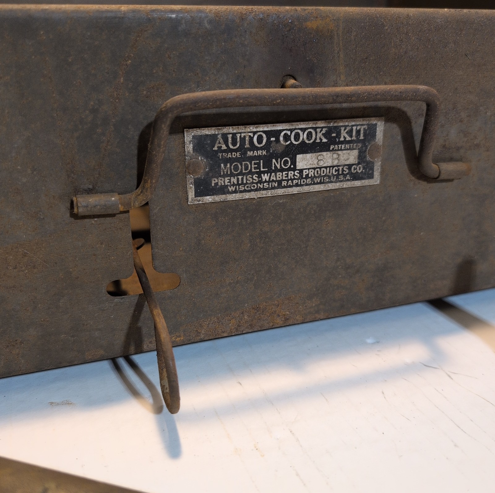 Prentiss Wabers Auto Cook Kit Model 8 B Cook Camp Stove 1920`S Brass Tank