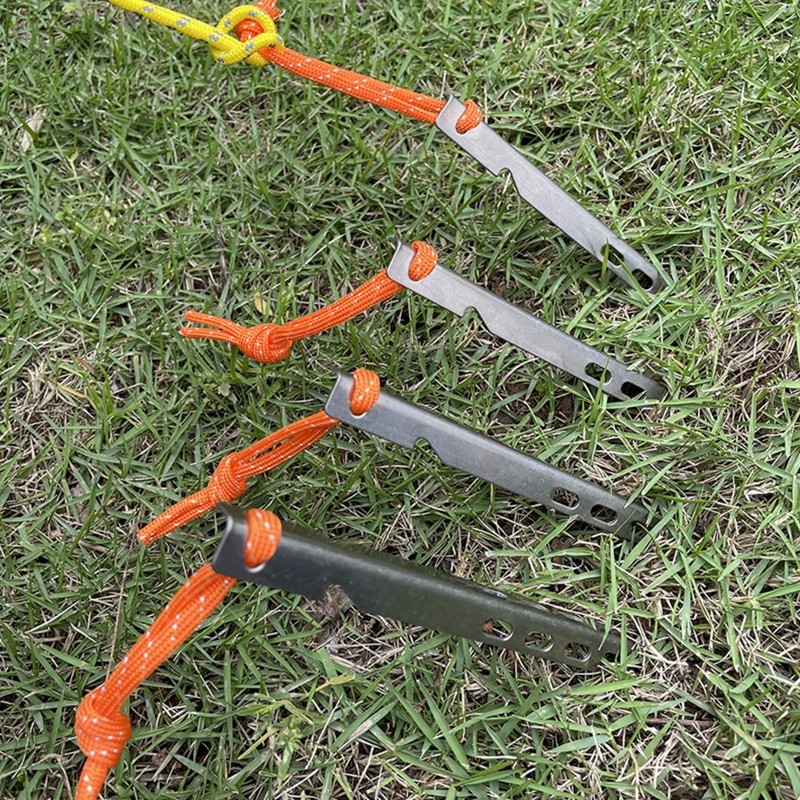 6/10pcs Nail Tent for Titanium Peg V Shape for Titanium Camping for Titani