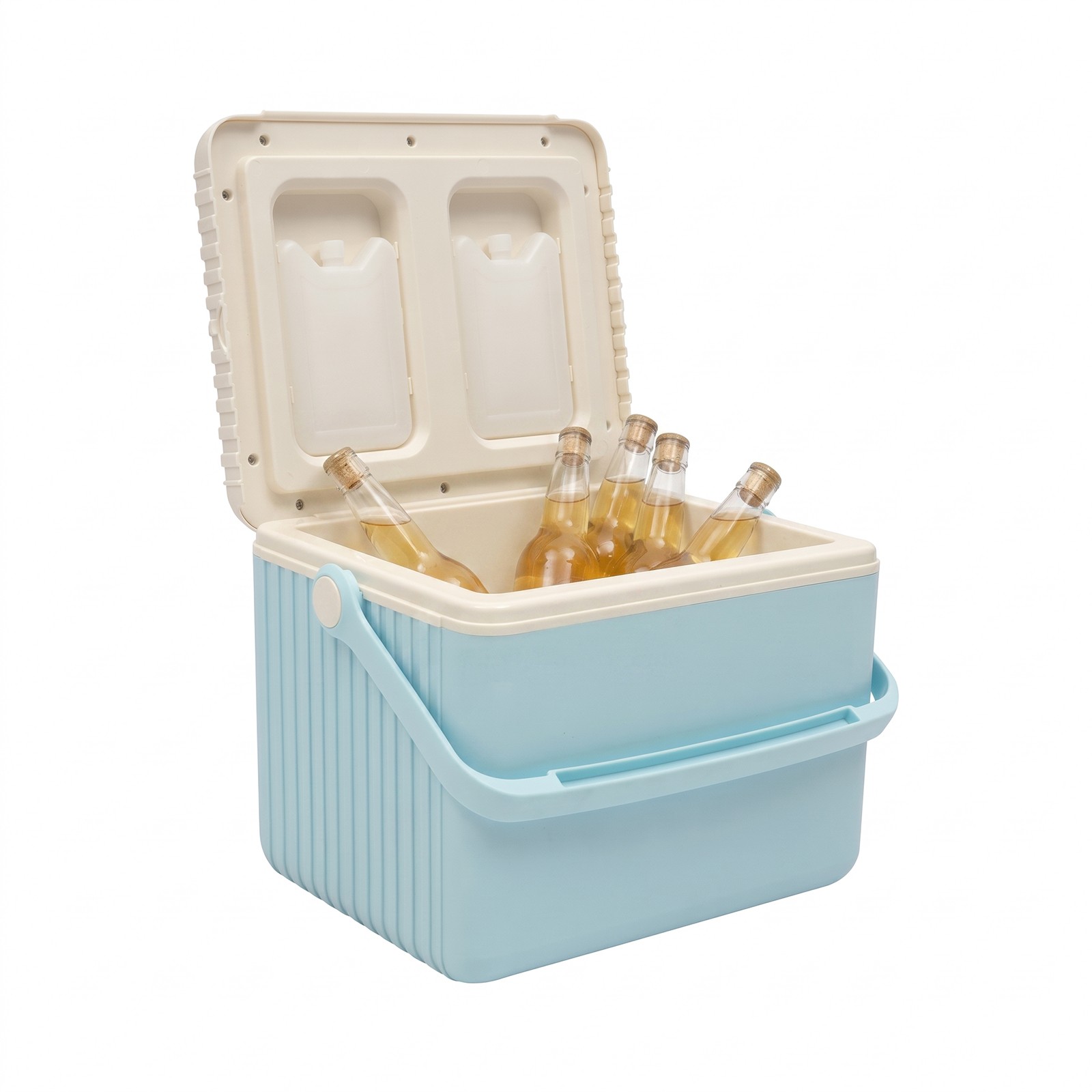 Outdoor Insulated Cooler Blau Portable Insulated Ice Chest for Camping, Picnic