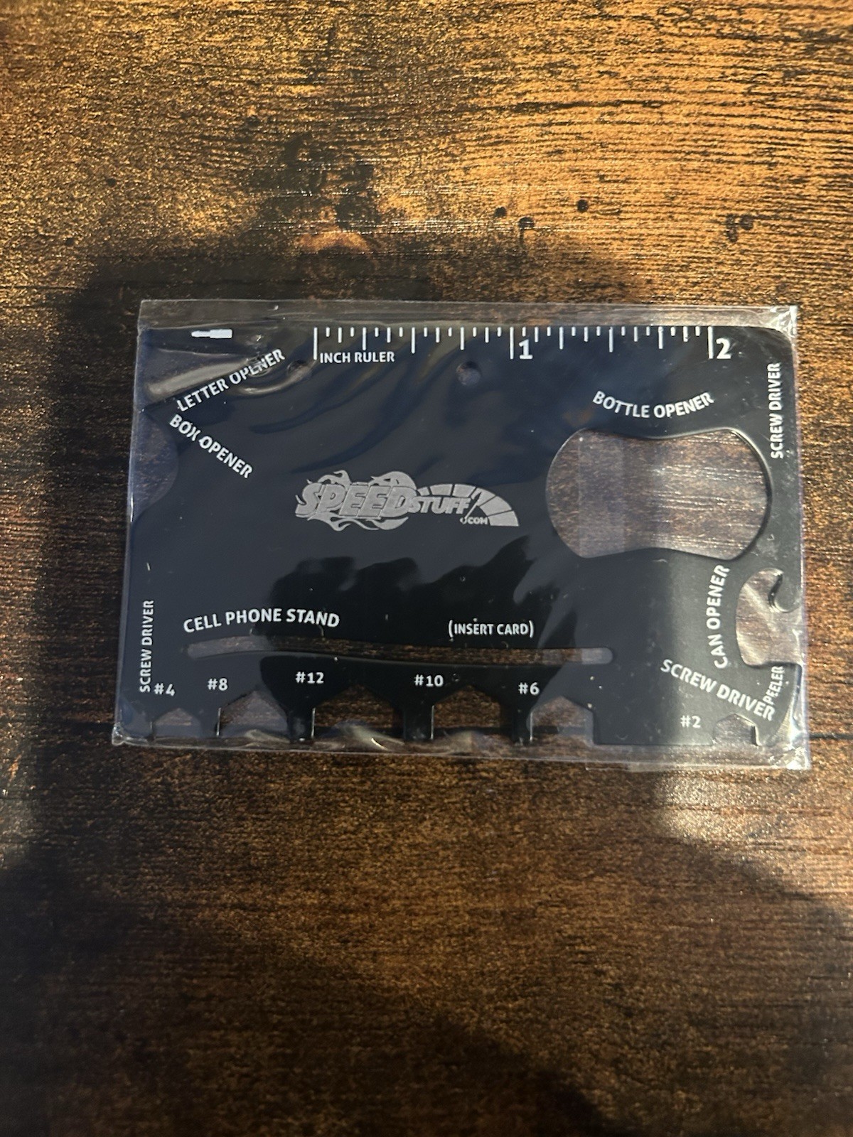 18 in 1 Wallet Multitool – Best Credit Card-Sized Tool for Emergencies – Black