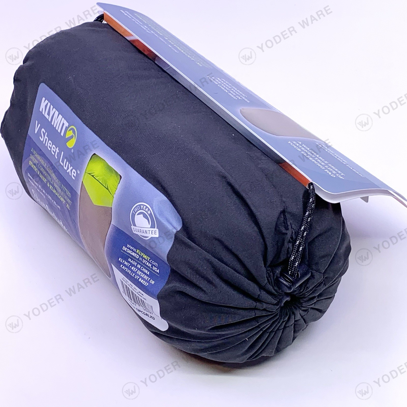 KLYMIT V Sheet Luxe Green/Grey 76″ X 30″ Sleeping Pad Cover For Static V Luxe