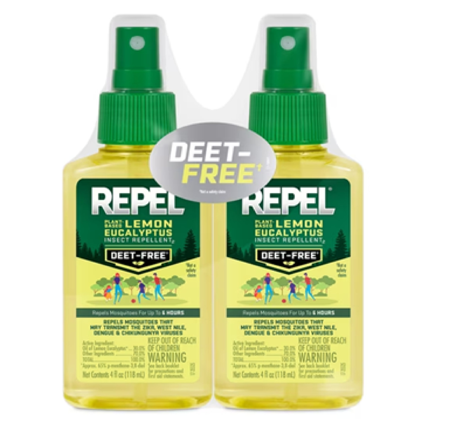 Repel Plant-Based Lemon Eucalyptus Insect Repellent, Mosquito Repellent, Pump Sp