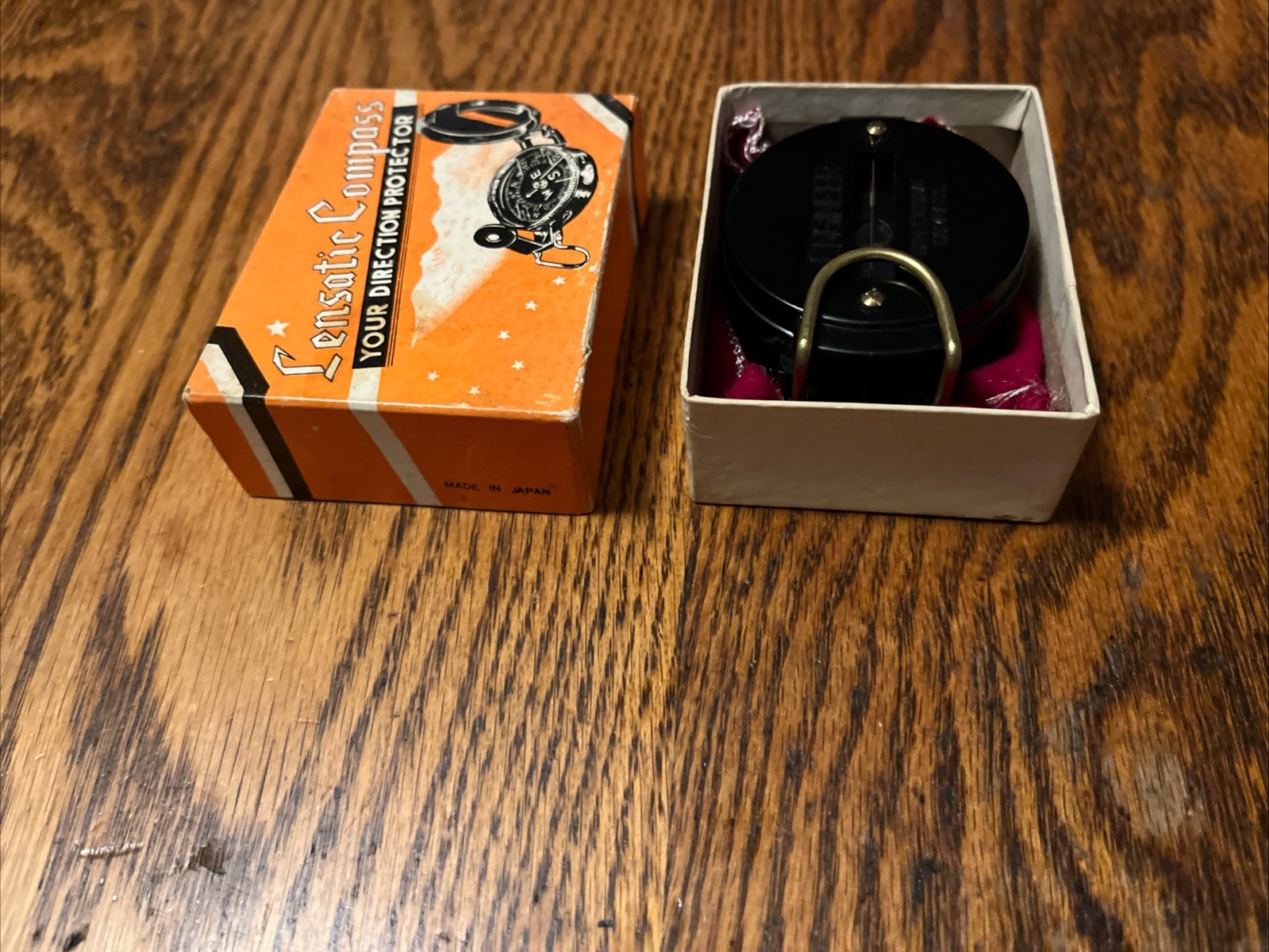 Vintage Lensatic Compass in Original Box, Pouch And Instructions 1960s