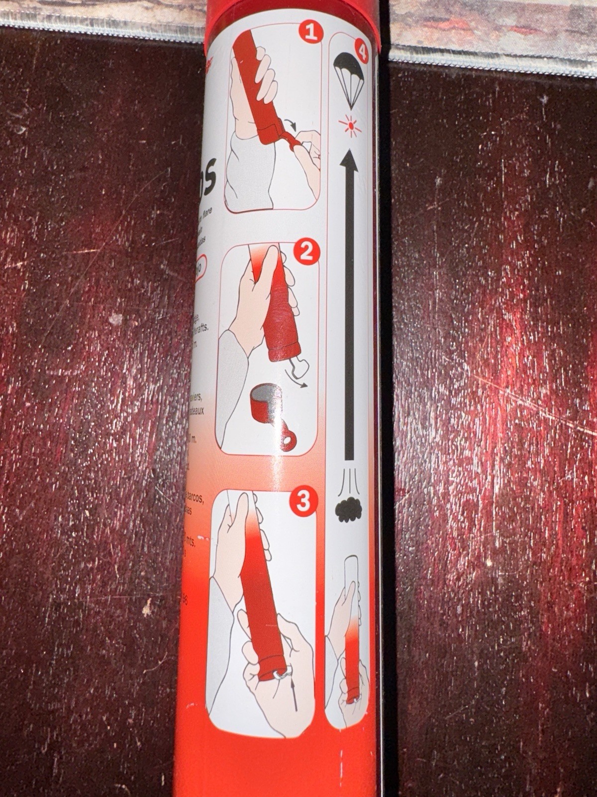 10pc RED PARACHUTE SIGNAL Flares ultra bright Pyro Mg based USCG CERT SOLAS