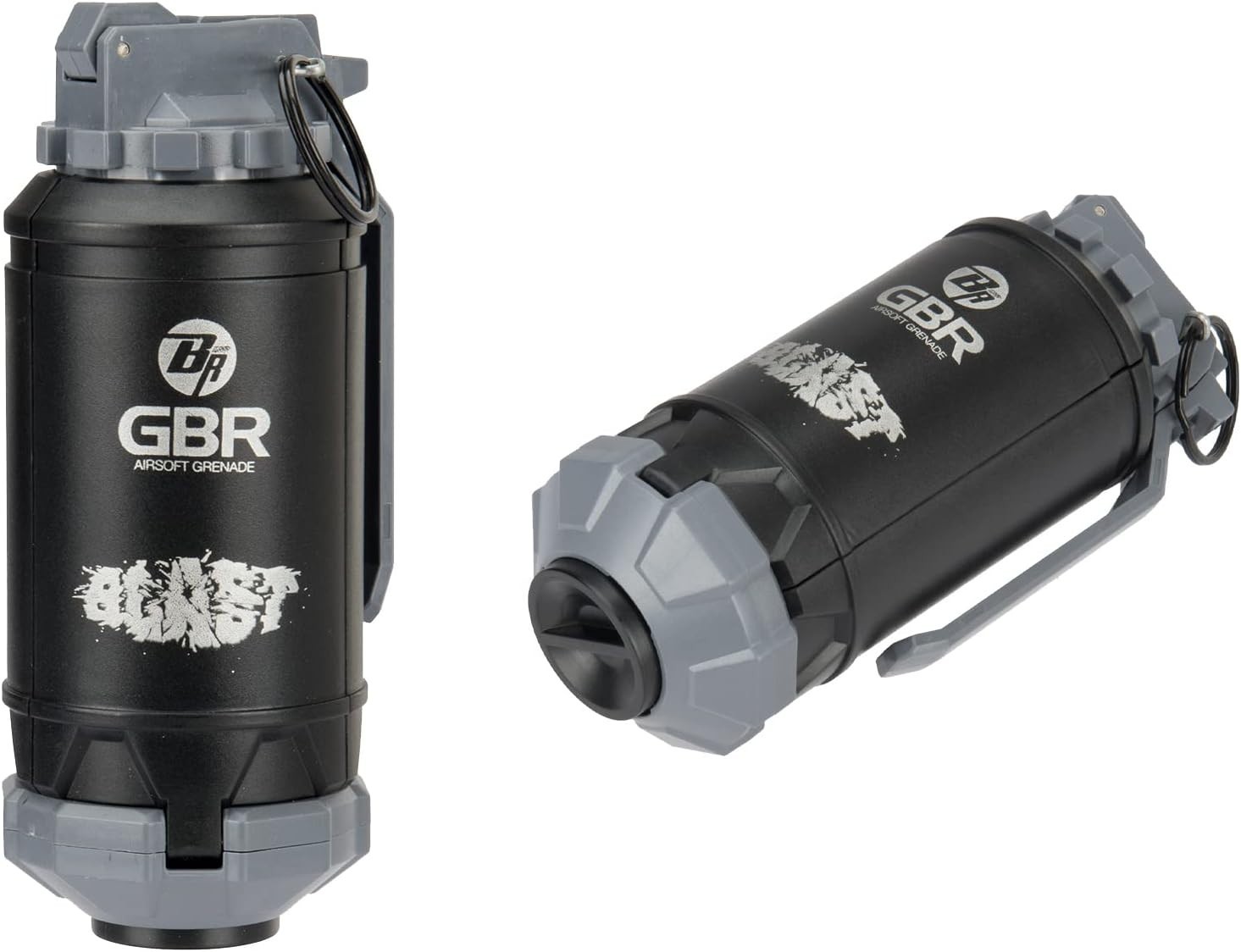 High-Performance ABS Airsoft Grenades – Spring-Powered Impact Shower (2-Pack)