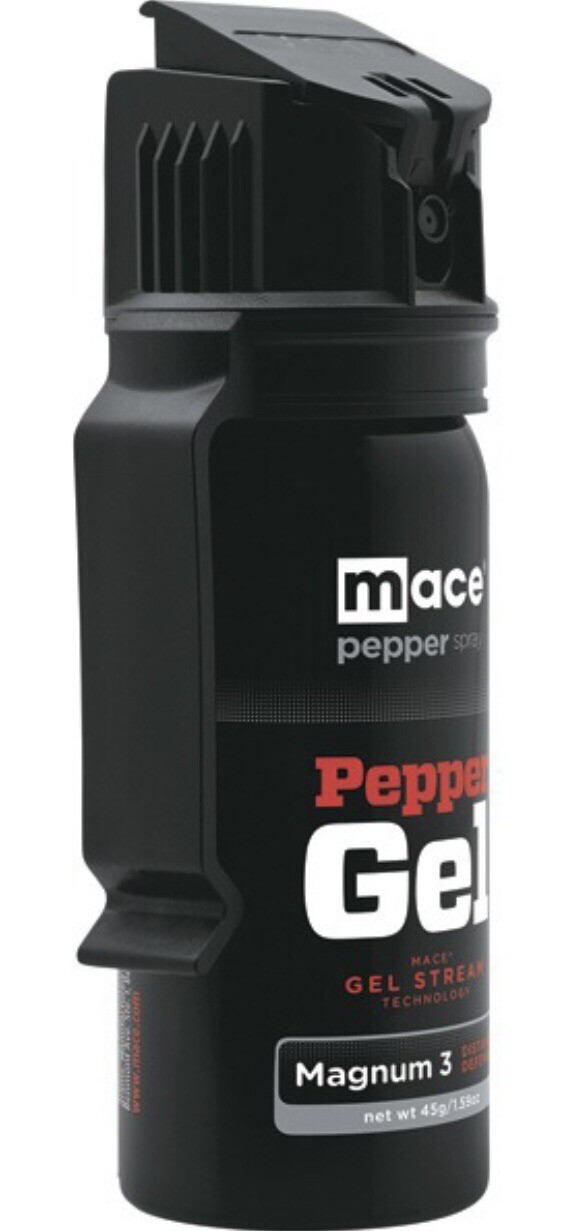 MACE 18 ft Pepper Spray GEL POLICE Women Self Defense Safety BELT CLIP SECURITY