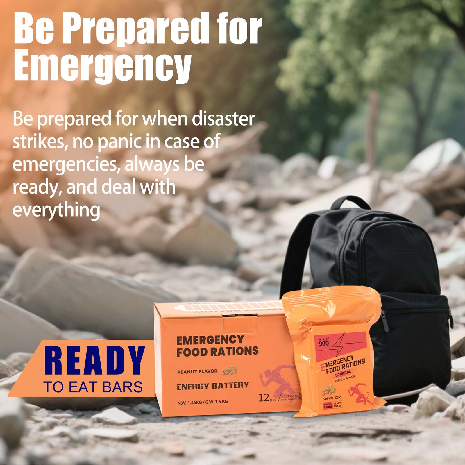 Emergency Food Supply Peanut Hardtack, Mre Meals Military 2025, Emergency Me…