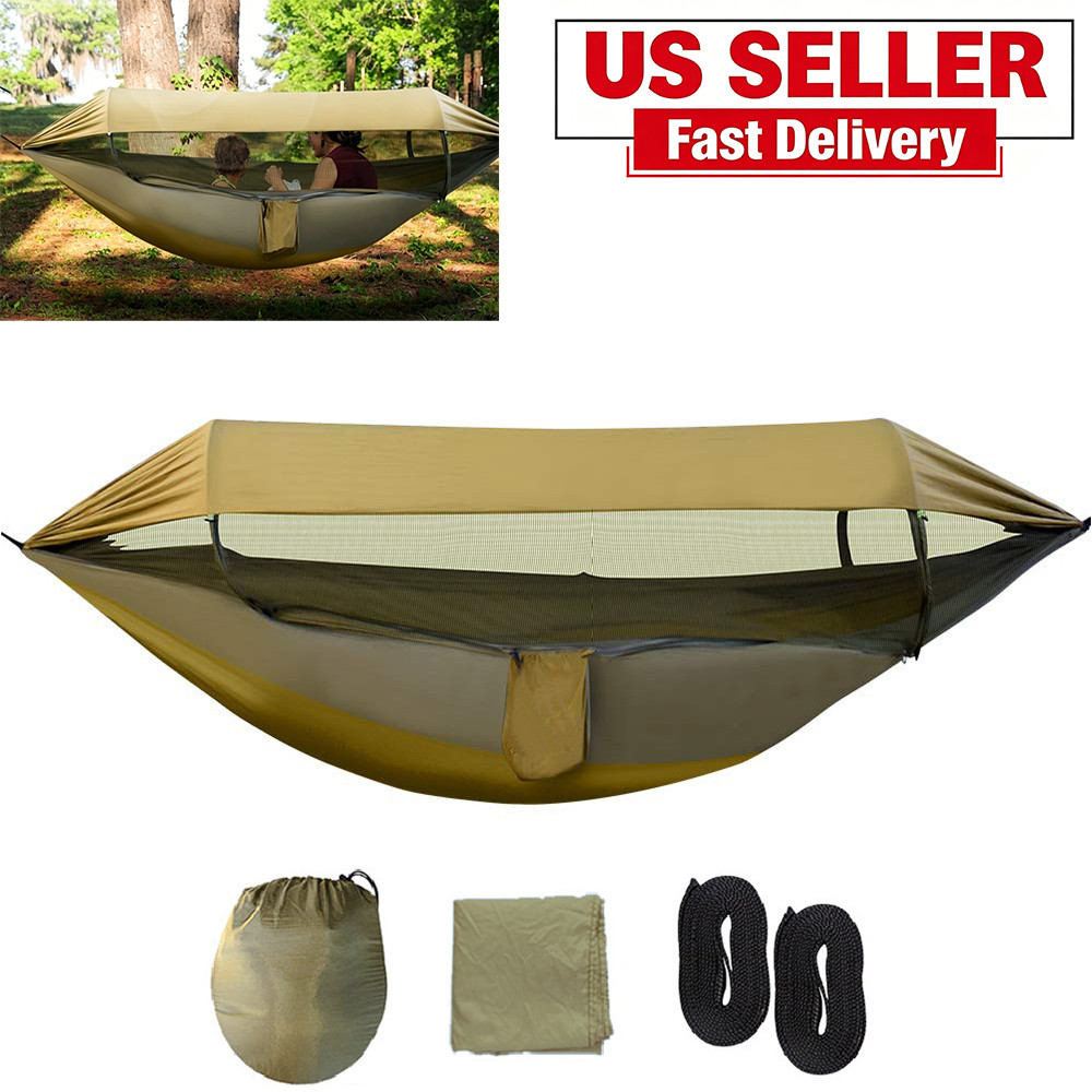 Hammock Tent With Mosquito Net And Rain Fly For 1-2 Preson Hiking Camping 440LBS