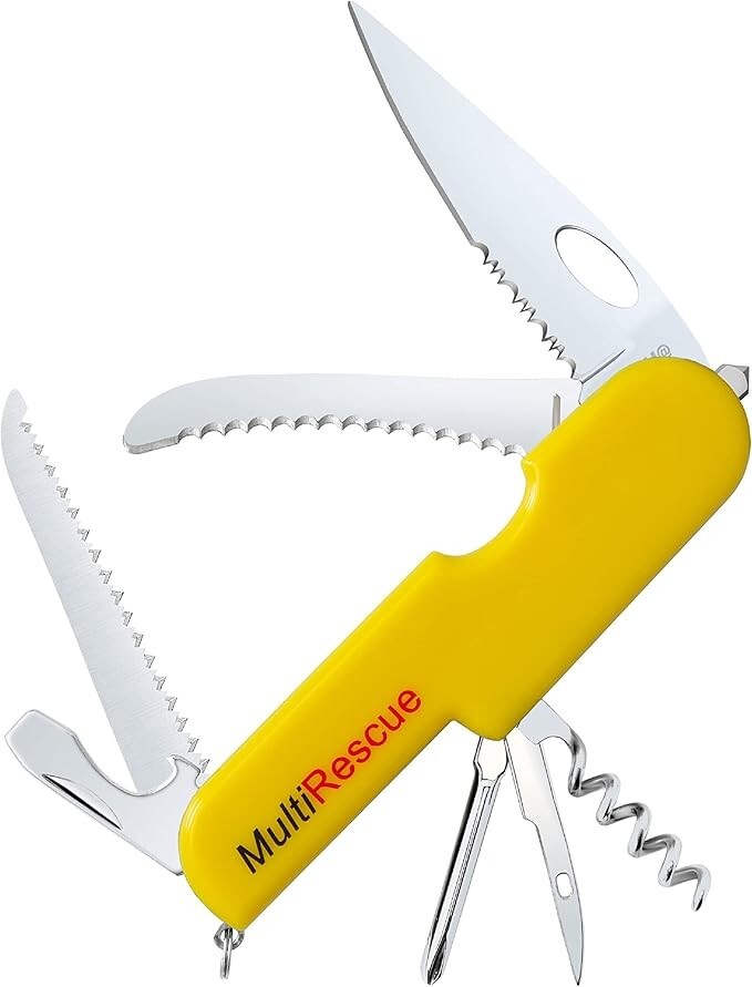 MAXAM Multi-Function Rescue Knife – Includes Seat Belt Cutter and Glass Breaker