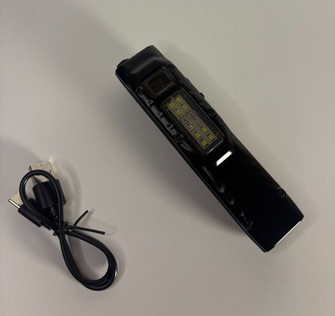 Rechargeable Ultra Bright Flashlight- 1000 lumens LED Ergonomic-Side Clip