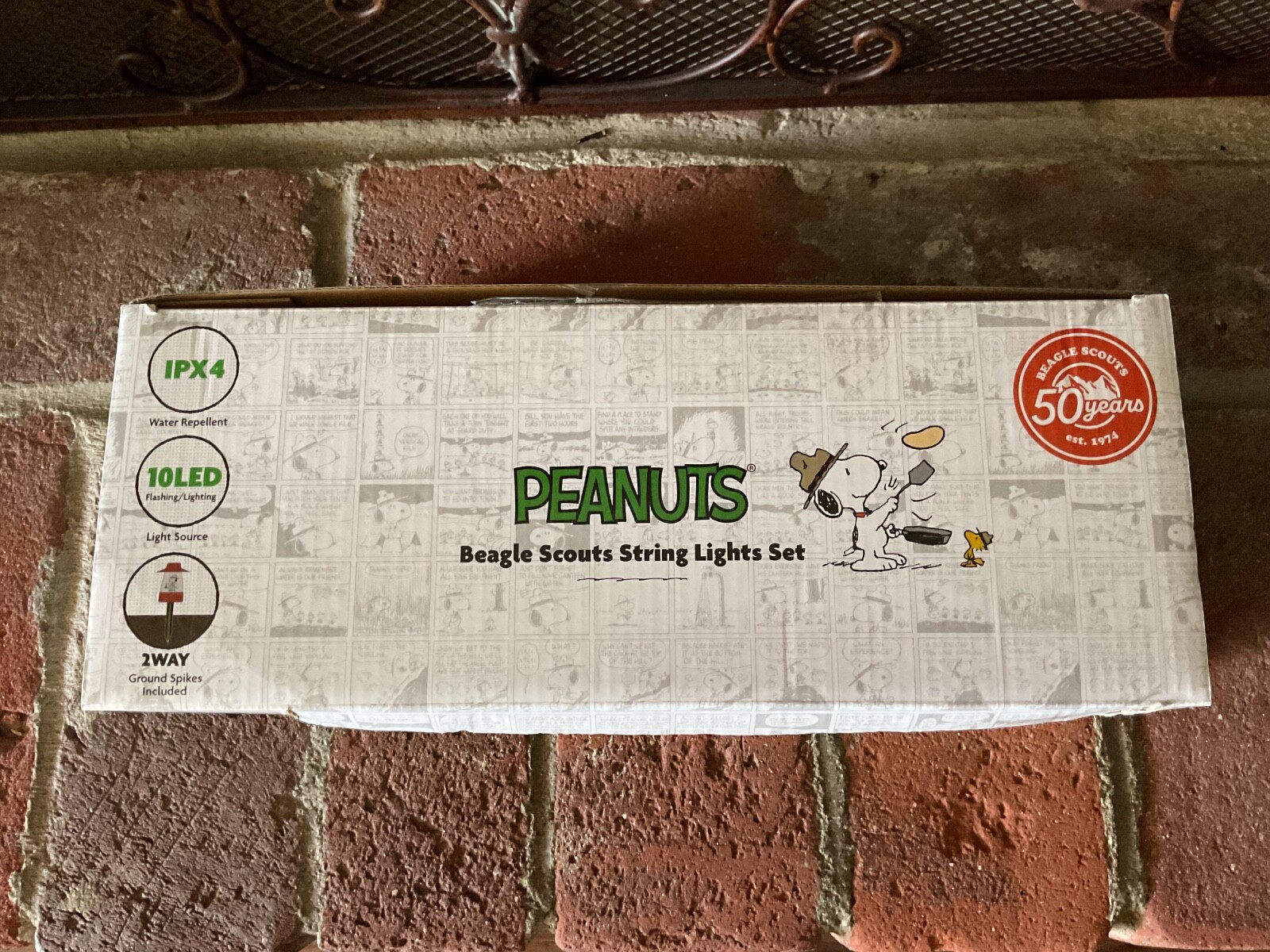 Peanuts Beagle Scouts Mini Lantern 10-piece String Light Set (New in Box)