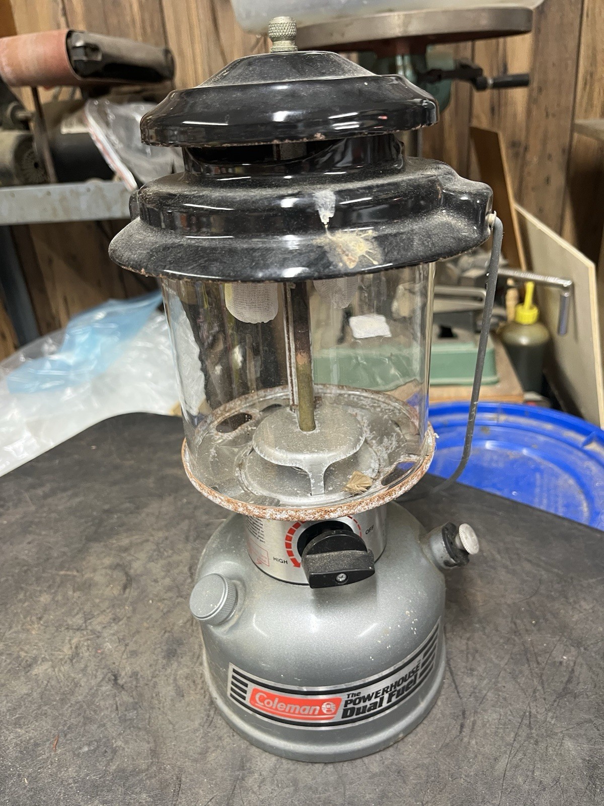 Coleman Powerhouse Dual Fuel Lantern Model 295 02/93 Camping Lantern H-6