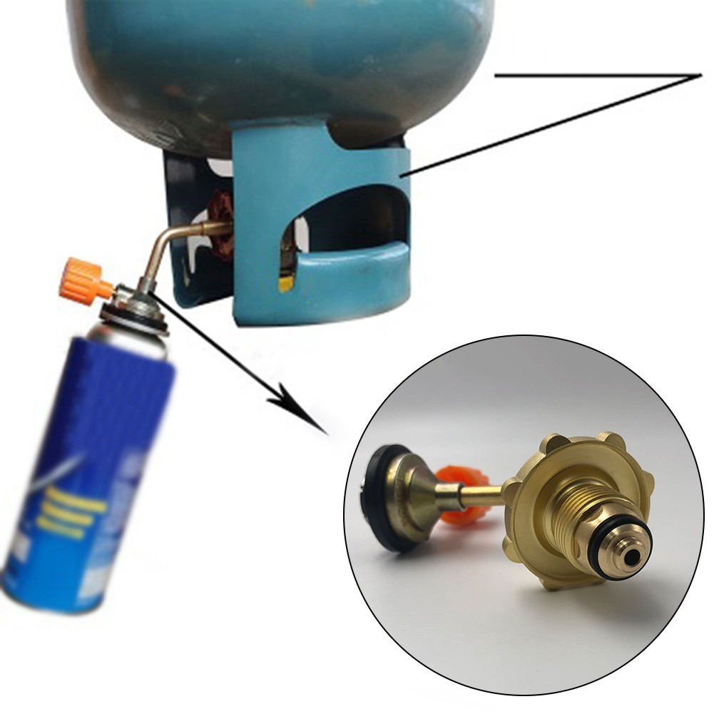 Outdoor Camping For Gas Butane Cylinder Tank Refill Connector Adapter Valve- AU