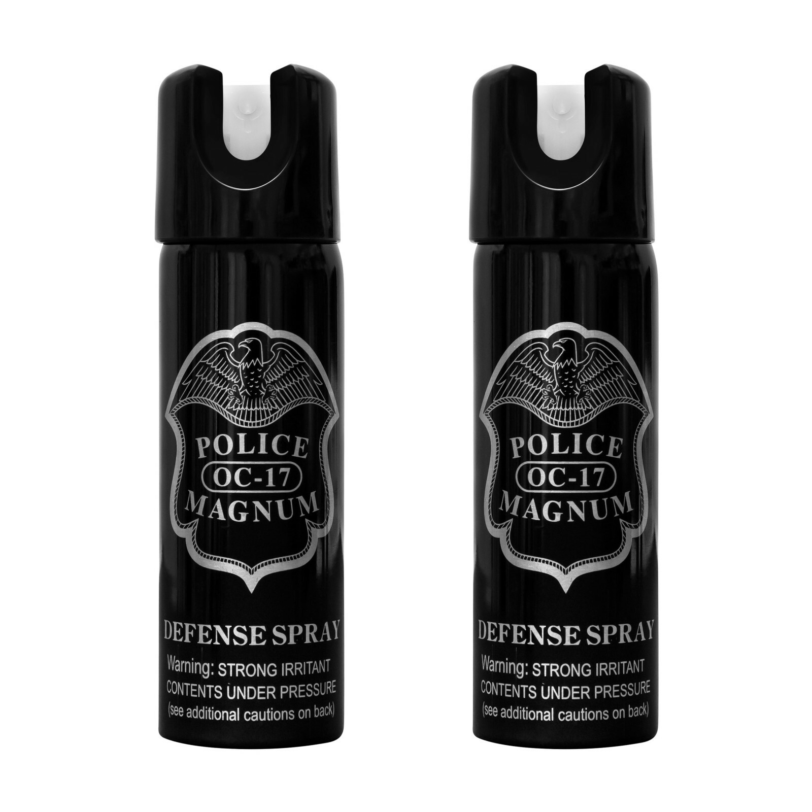 2 Police Magnum pepper spray 3 oz GID Twist Lock Stream Safety Defense Security