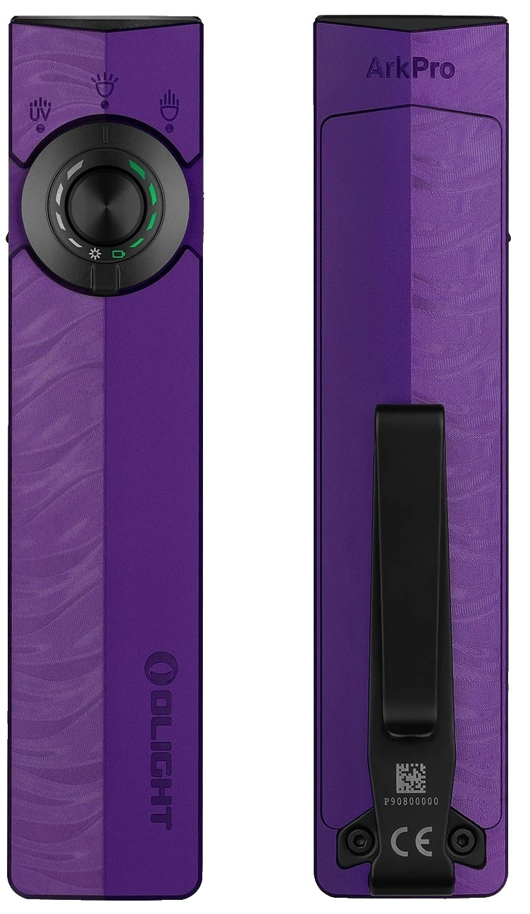 NEW* Olight ArkPro NEBULA VIOLET Flashligh Flat Unibody EDC 4 Lights 1500 Lumens