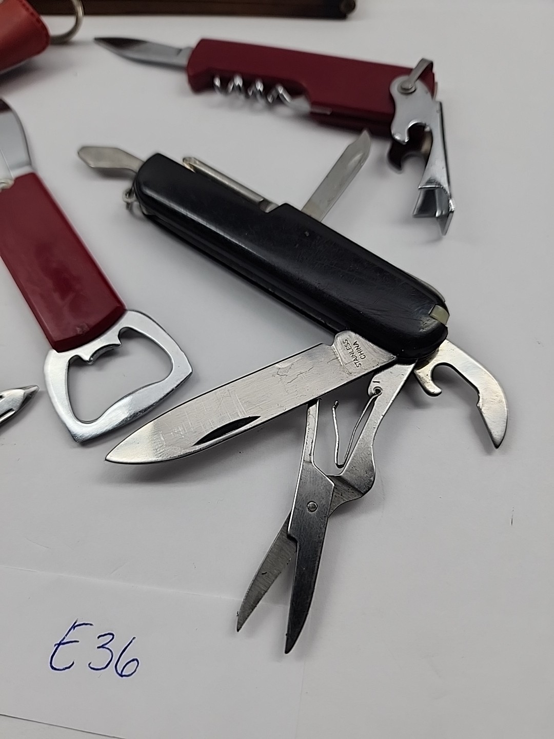 Multi Tool Smalls Pocket Knife Lot Of 6 Japan Korea China Bottle Flip