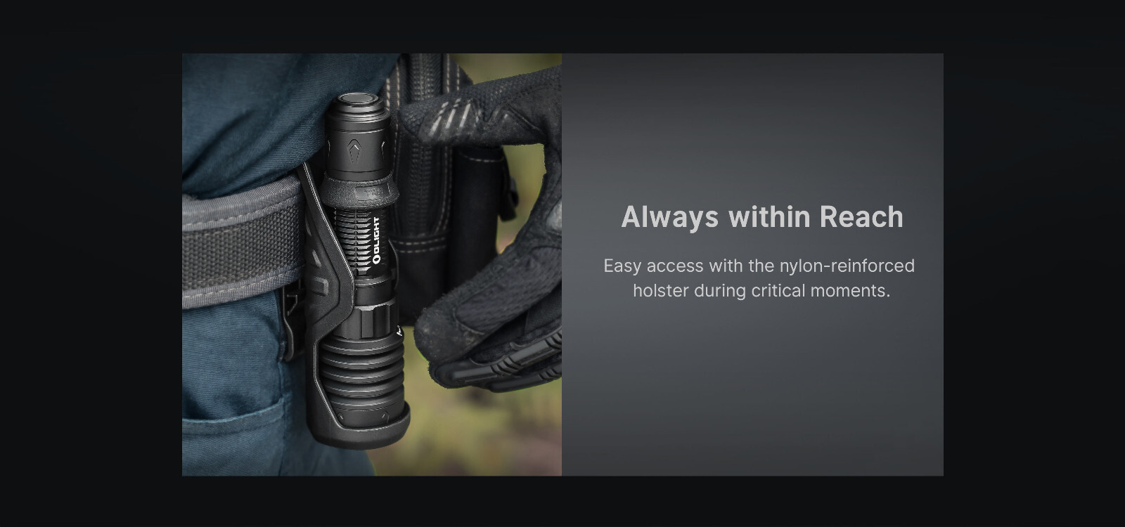 Olight Warrior X4 Matte Black USB-C/MCC Rechargeable Flashlight, Holster, 2600L