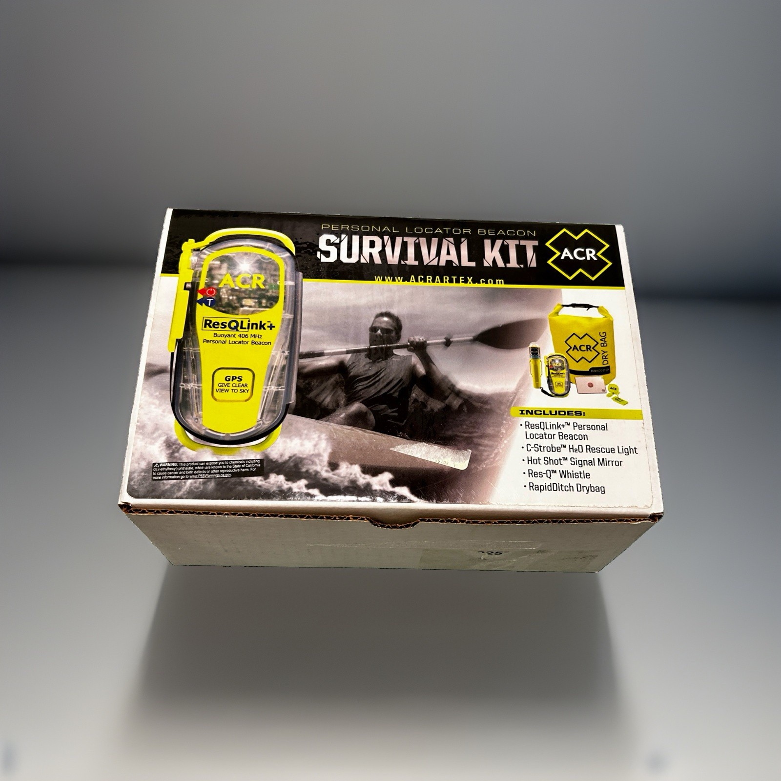 ACR ResQLink+ PLB-375 Buoyant 406 MHZ GPS Personal Locator Beacon + Survival Kit