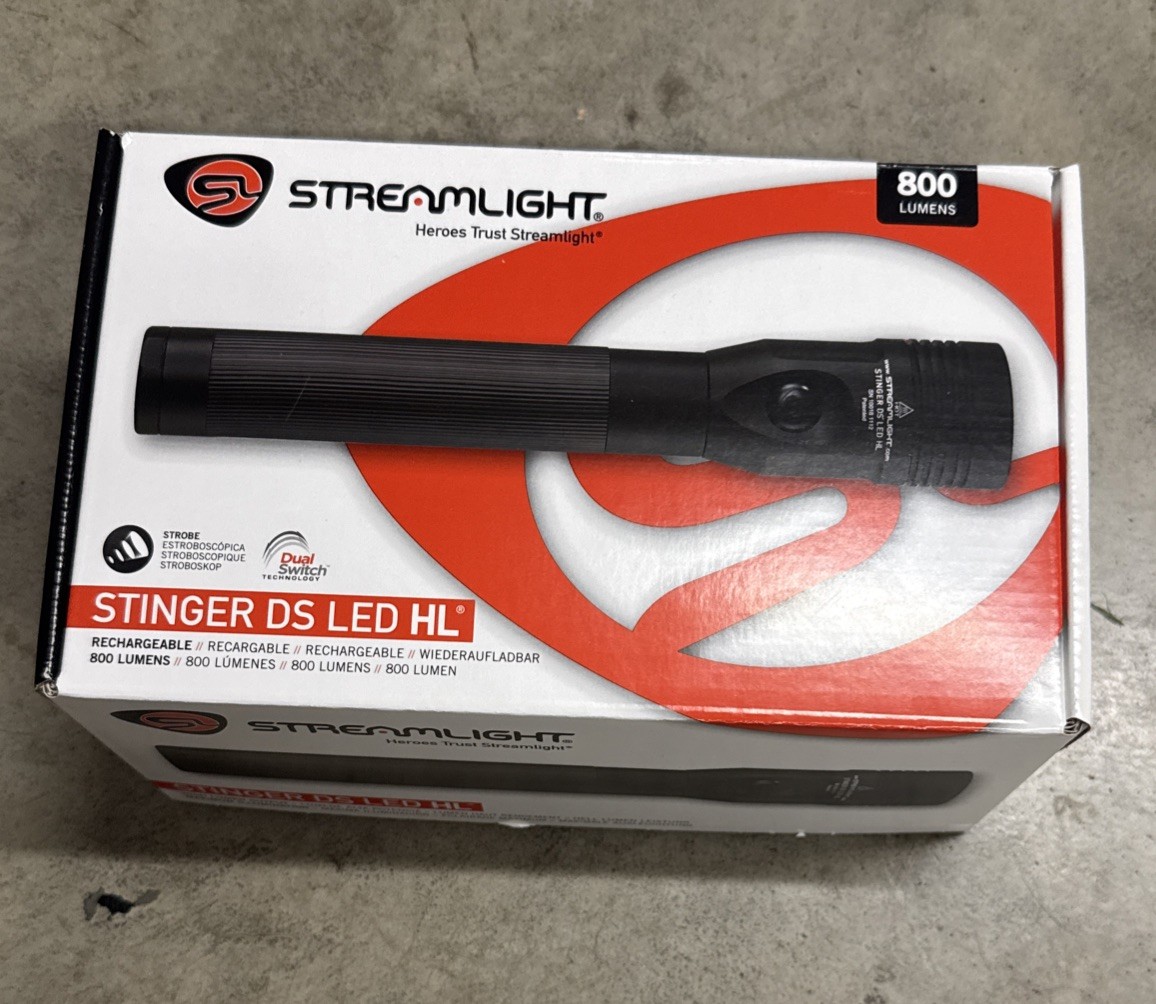 Streamlight 75456 Stinger DS LED HL 800 Lumen Flashlight With Car Charger