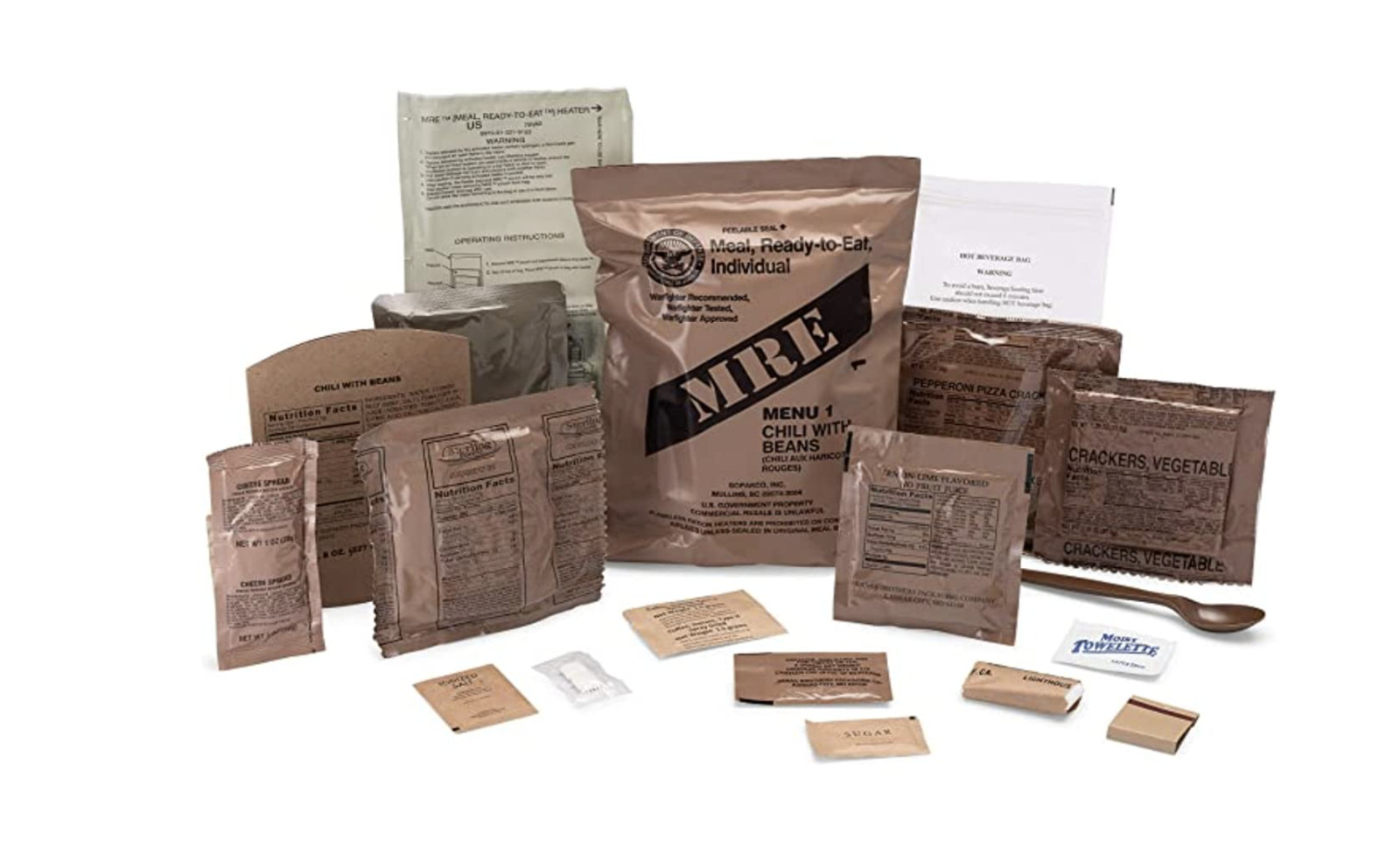 MRE U.S. Military Ready to Eat Meals INSP 2025 – Case, 1, 2, 4, 6 Pack Options