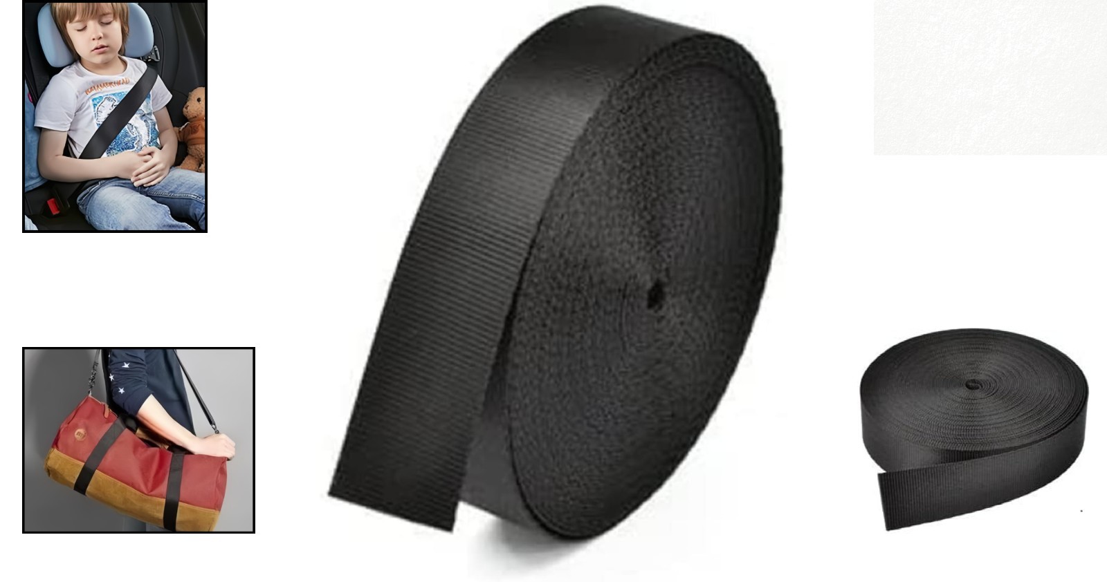 1-Inch Tubular Nylon Webbing – Heavy Duty Lightweight with Breaking Strength…