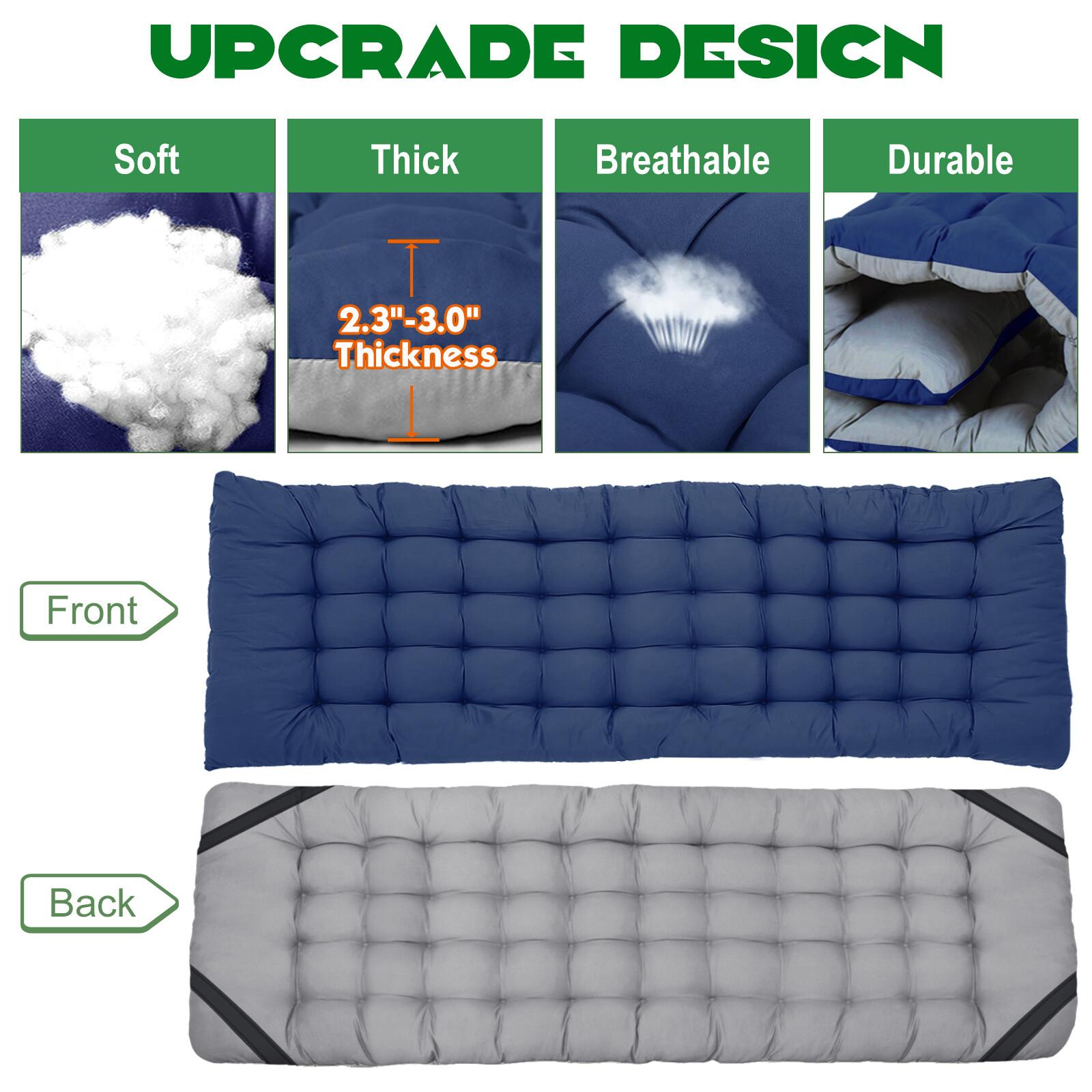 Adults Folding Sleeping Cot Guest Bed Heavy Duty Portable Cots Camping with Mat