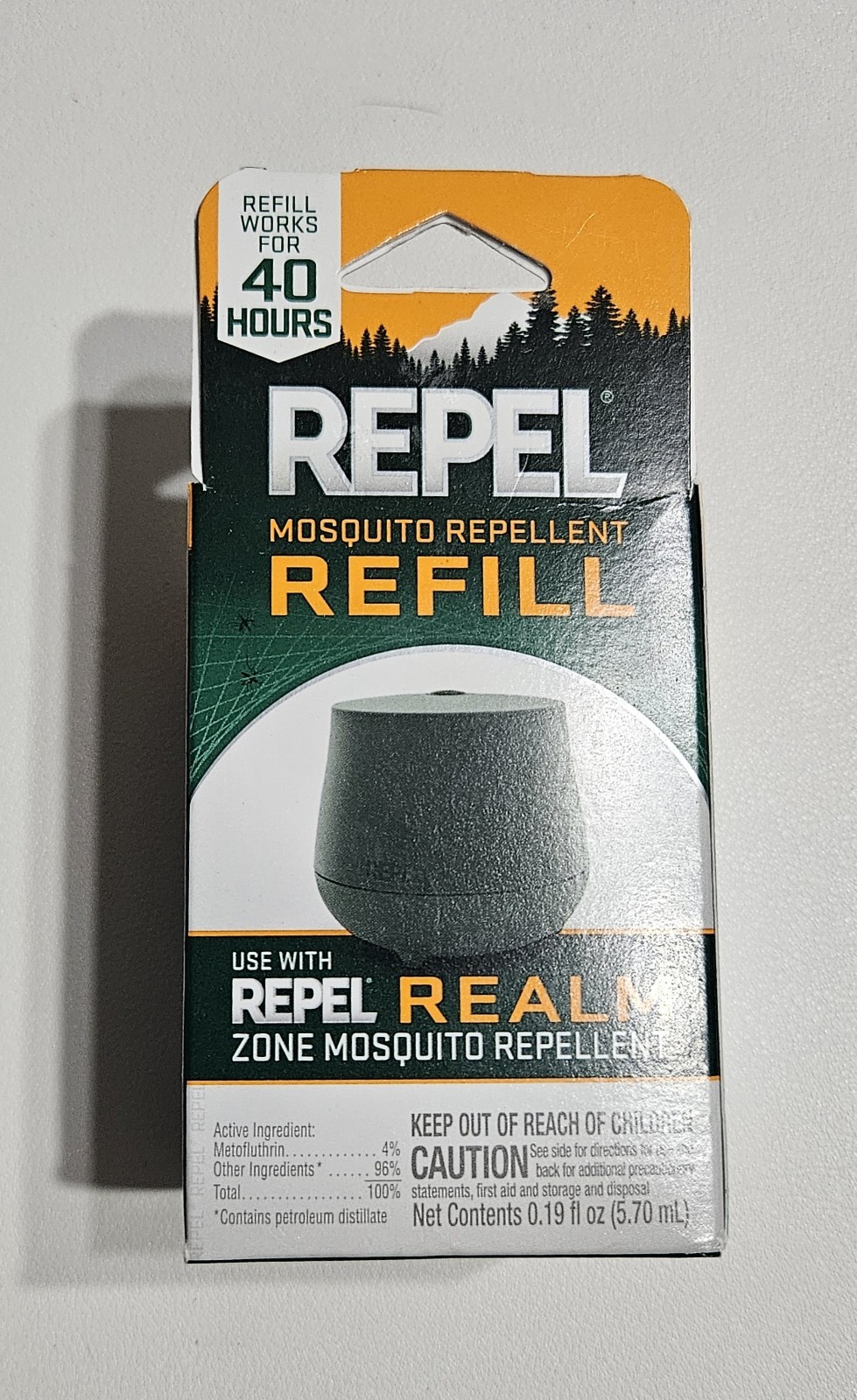 NEW Repel Realm Zone Mosquito Repellent Device Refill 40 Hours