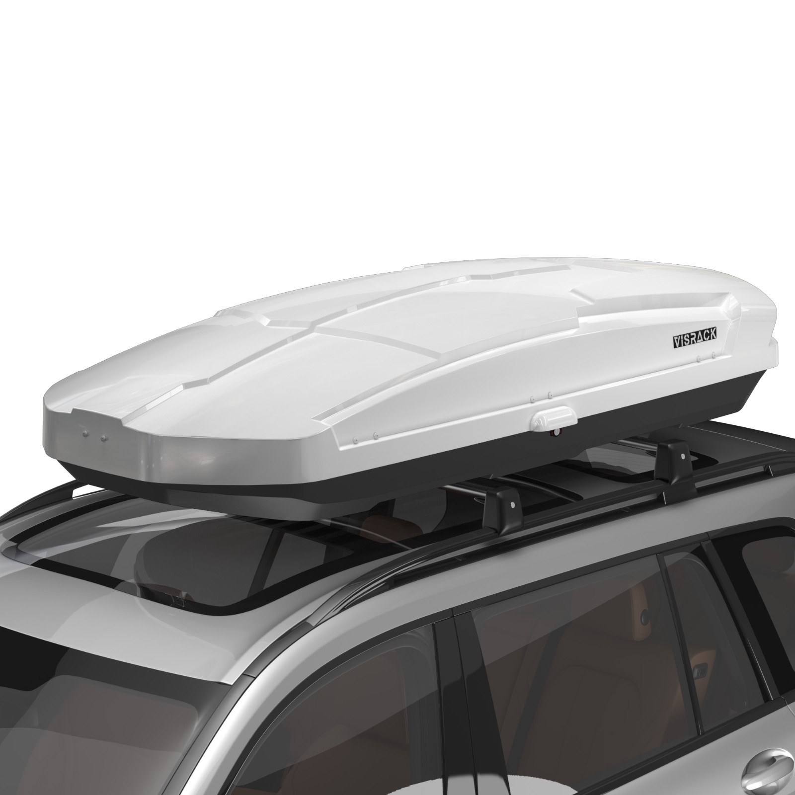 26 ft³ Heavy Duty ABS Vehicle Roof Top Storage Box Cargo Luggage Carrier 2 Locks