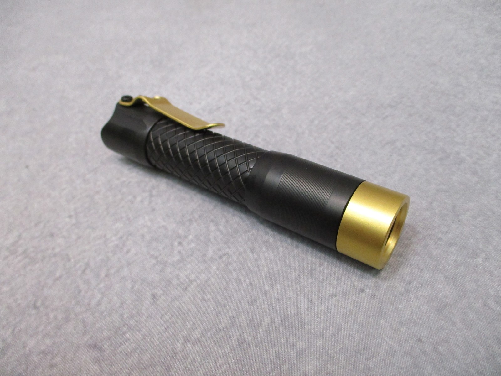 MecArmy PS14 Titanium EDC Flashlight Black Gold 1200 Lumens Rechargeable EDC