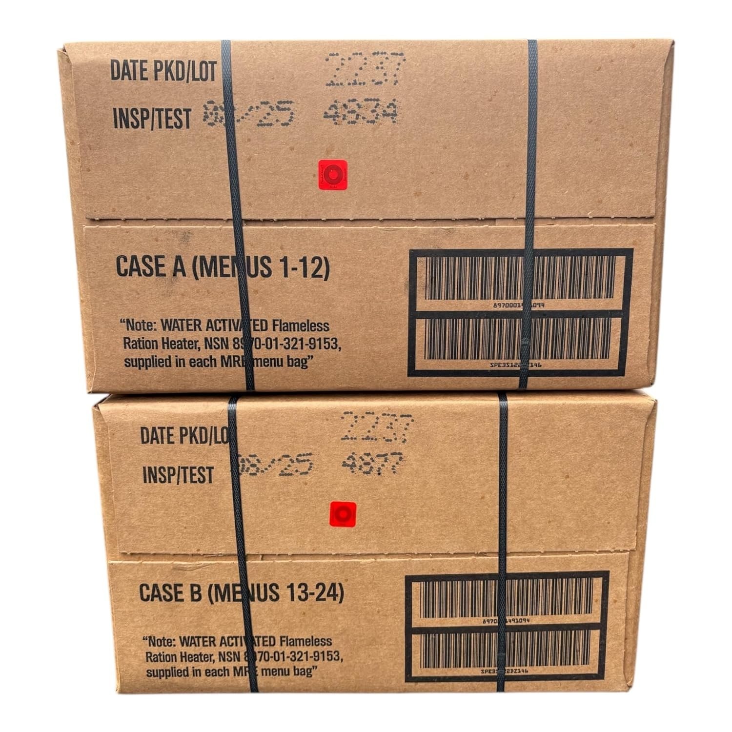 MRE U.S. Military Ready to Eat Meals INSP 2025 or Better – Options 1,2,48 pack-
