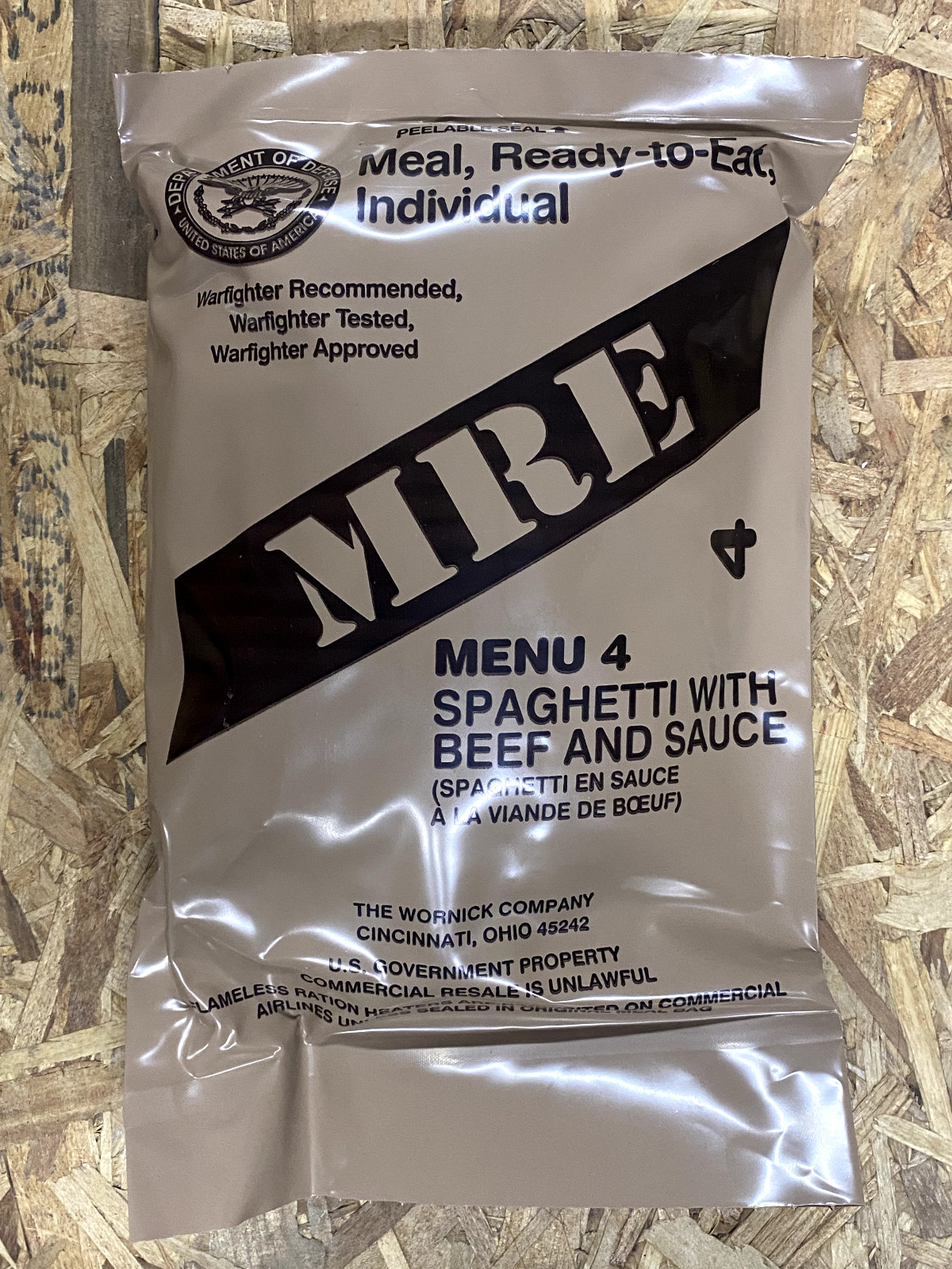 MRE U.S. Military Ready to Eat Meals INSP 2025 – choose meal