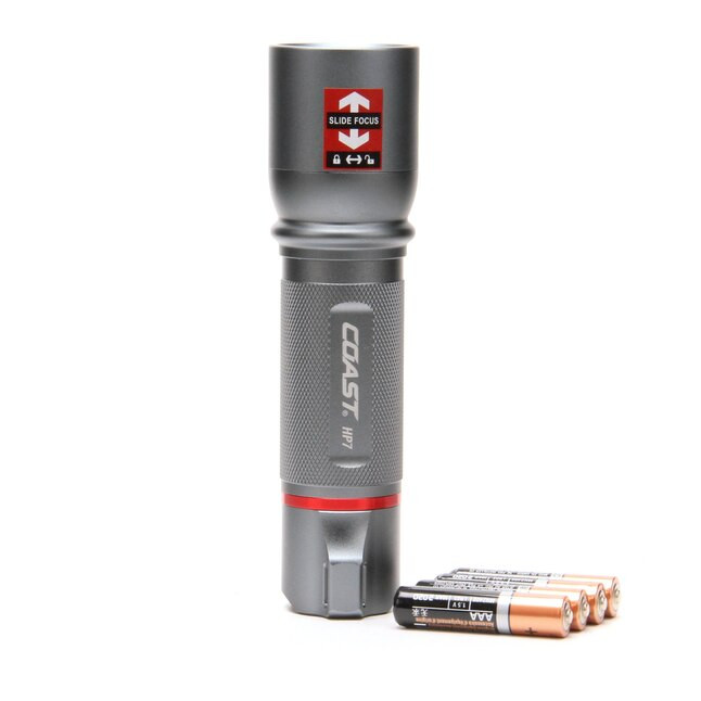 Coast HP7 410 Lumens Bright 741 Ft IPX4 Flood View Pro Grade 3-Mode Flashlight
