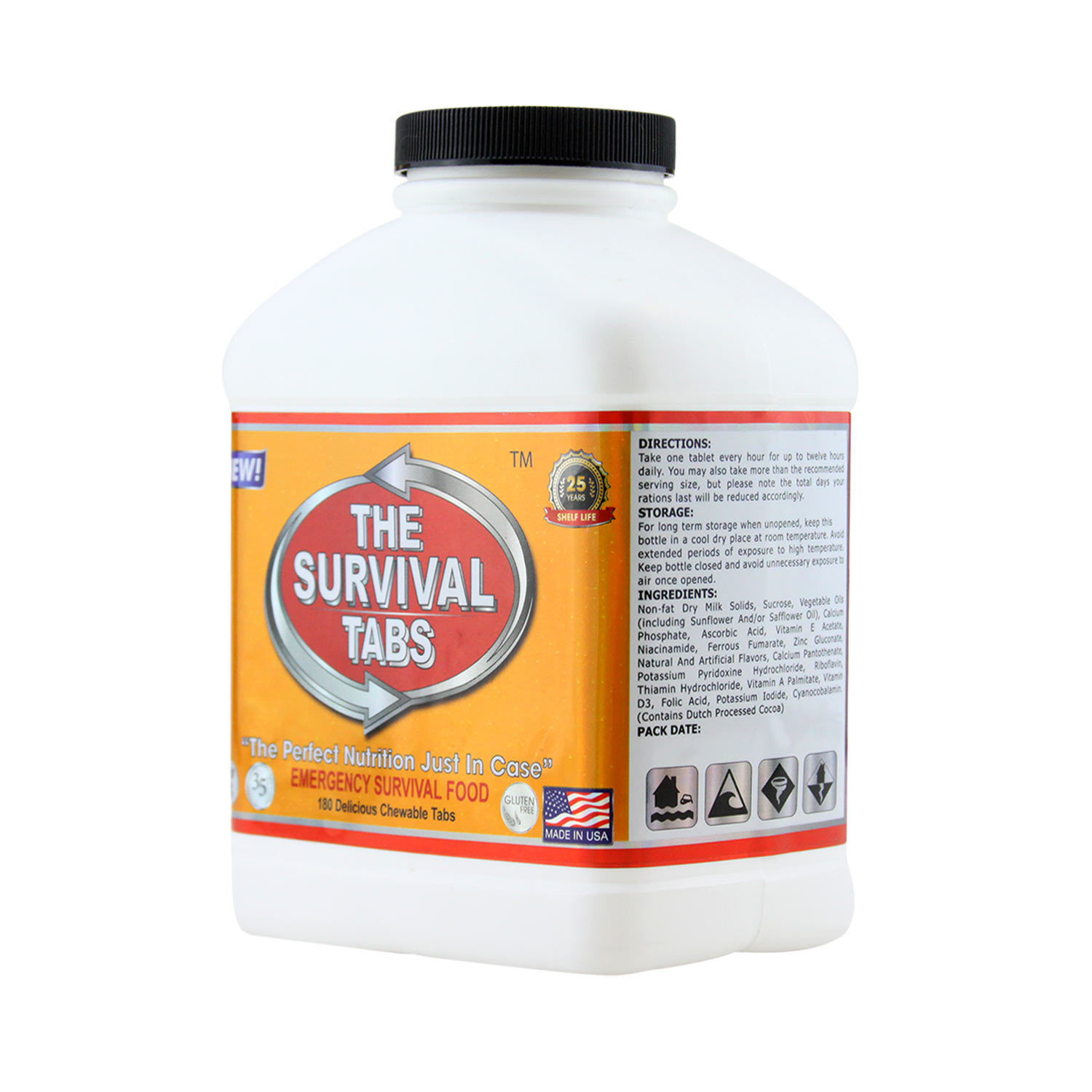 Emergency Food Replacement Gluten Free – Non-GMO 25yr Shelf Life 15-Day Supply