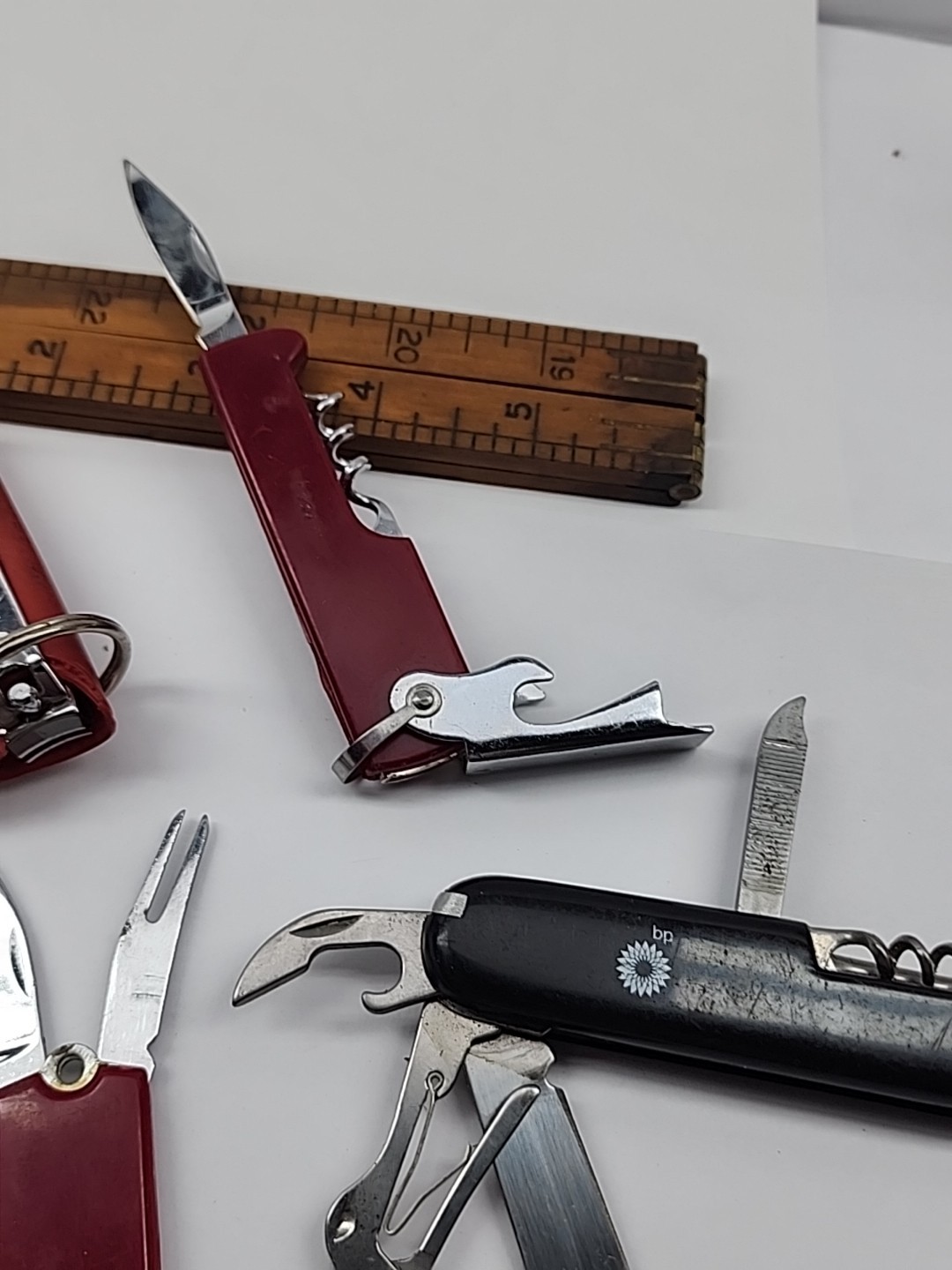 Multi Tool Smalls Pocket Knife Lot Of 6 Japan Korea China Bottle Flip