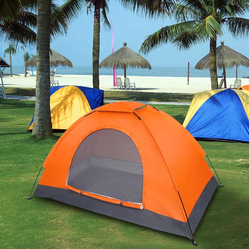 Waterproof 1 Person Hiking Camping Hydraulic Automatic Instant Pop Up Tent Bed
