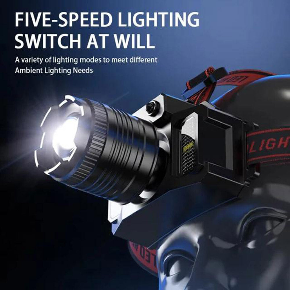 Headlamp Super Bright LED Flashlight USB Rechargeable Headlight Waterproof Lamp