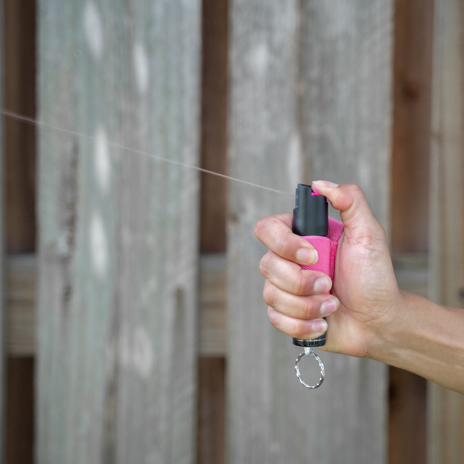 Police Magnum pink pepper spray jogger keyring women self defense-3 pack 75oz