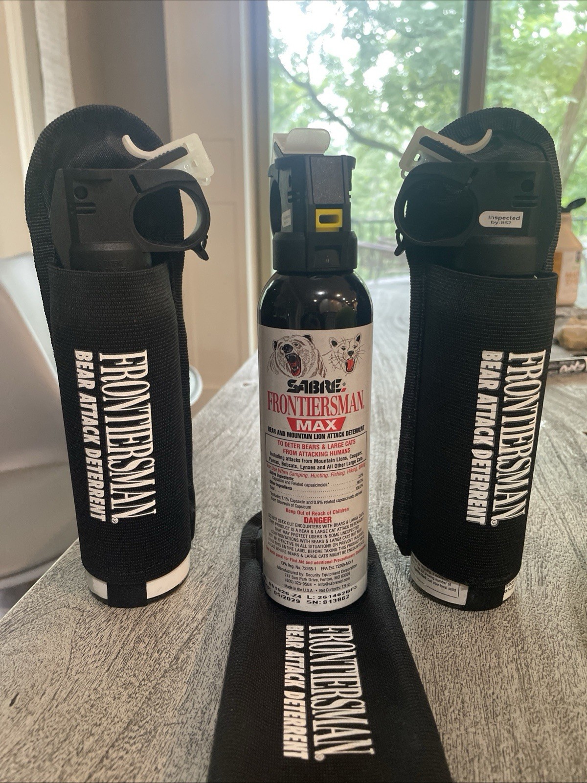 New Sabre Frontiersman Max 7.9 oz. Bear & Mountain Lion Spray 40ft spray