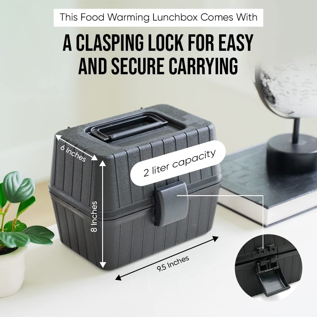 Zone Tech Portable Heated Lunch Box Electric Insulated Travel Camping Stove Oven